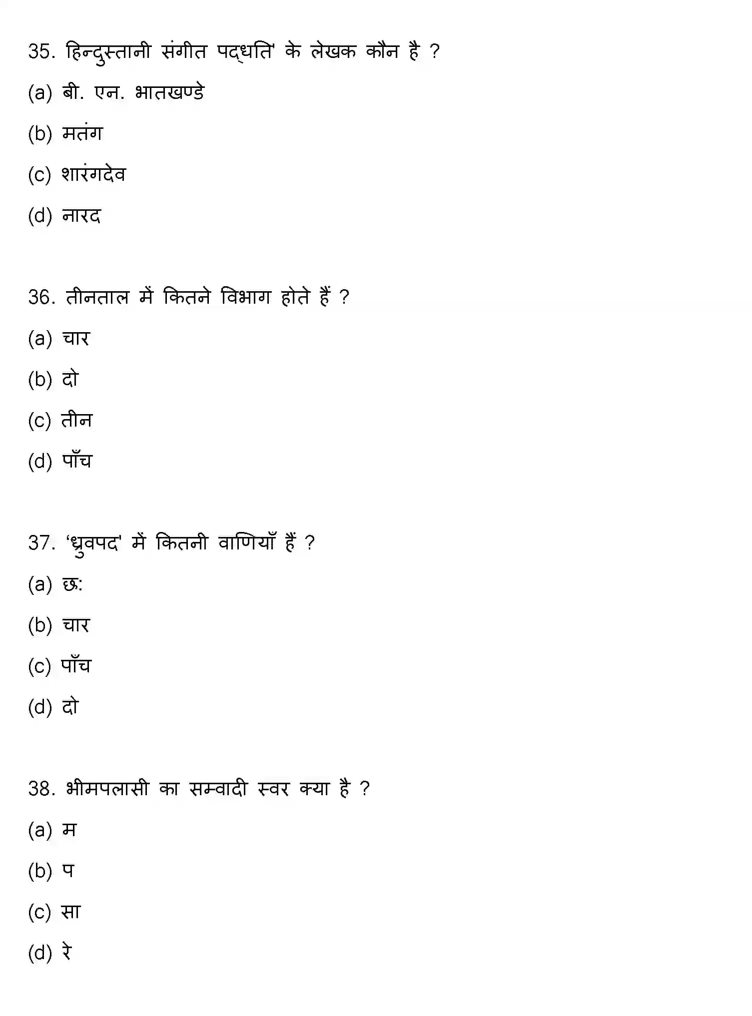 Bihar Board Class 12 2021 MUSIC Question Bank - Page 10