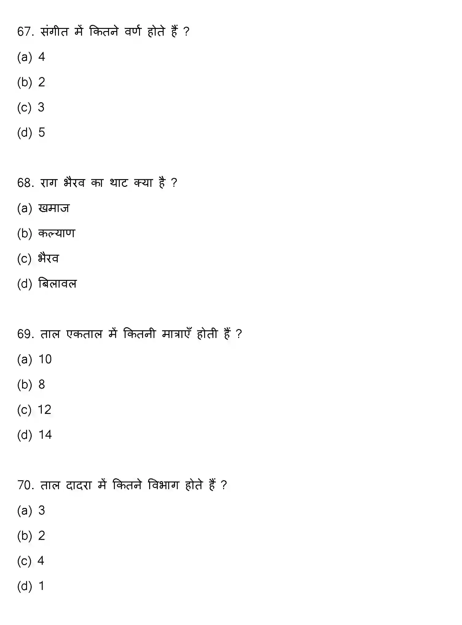 Bihar Board Class 12 2021 MUSIC Question Bank - Page 18