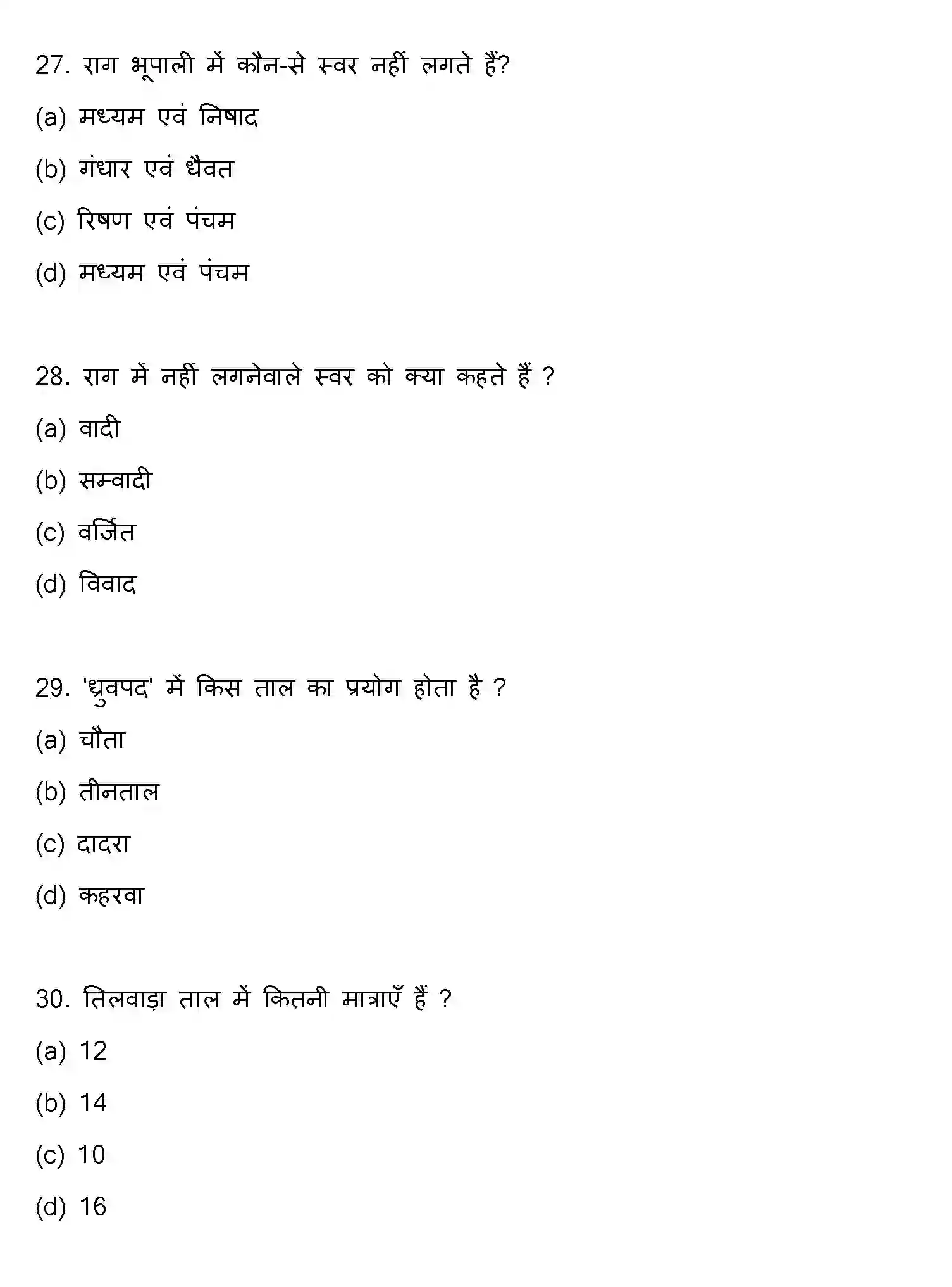 Bihar Board Class 12 2021 MUSIC Question Bank - Page 8