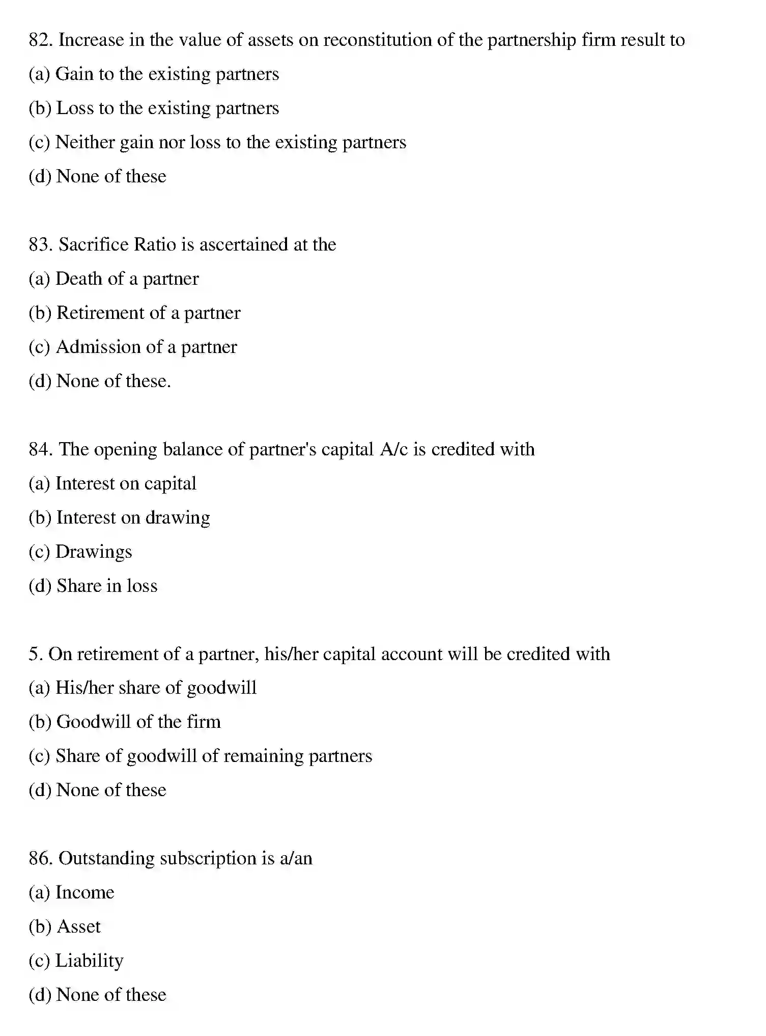 Bihar Board Class 12 2022 ACCOUNTANCY Question Bank - Page 47