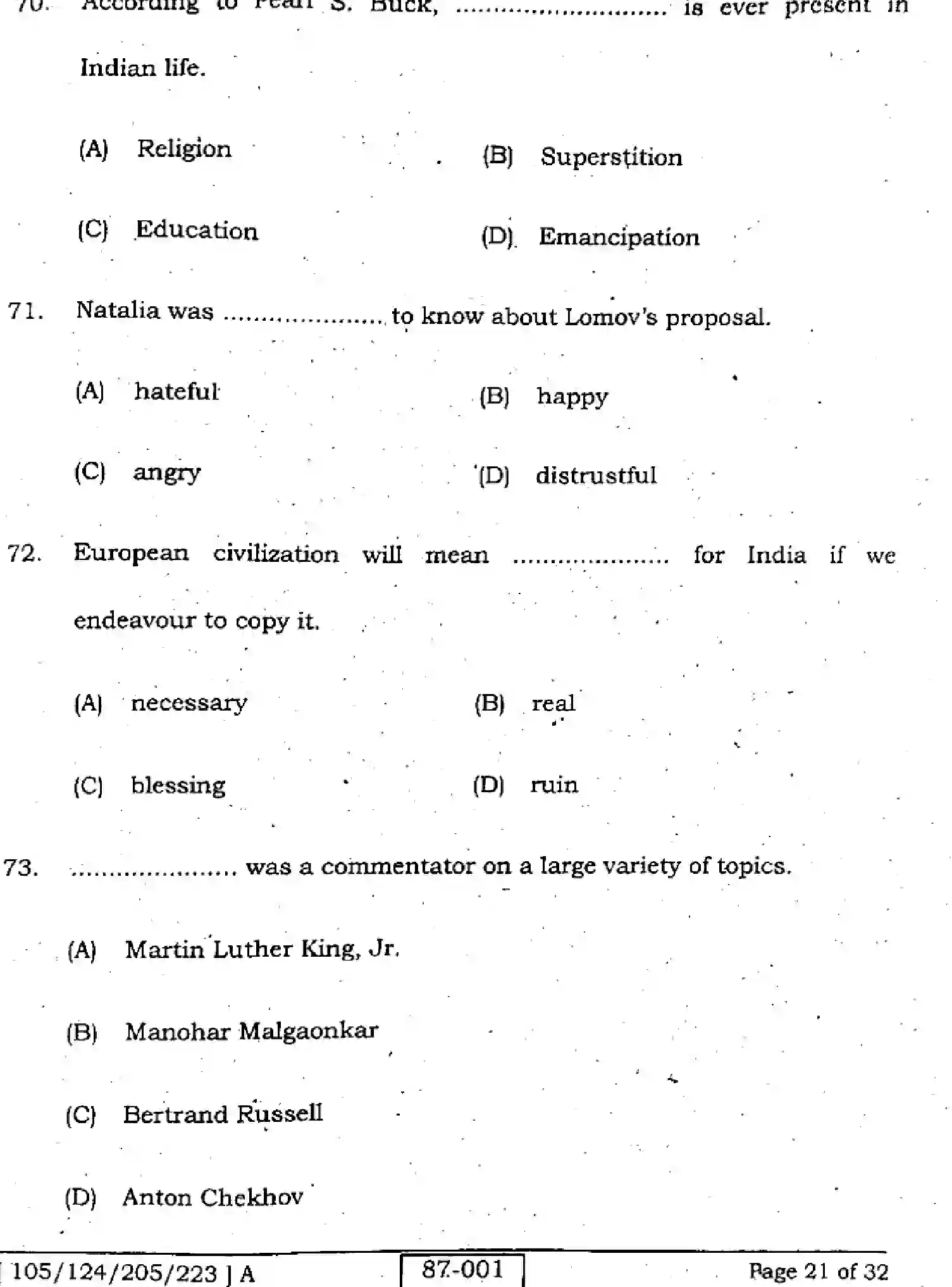 Bihar Board Class 12 2022 ENGLISH-105-124-205-223-A Question Bank - Page 21