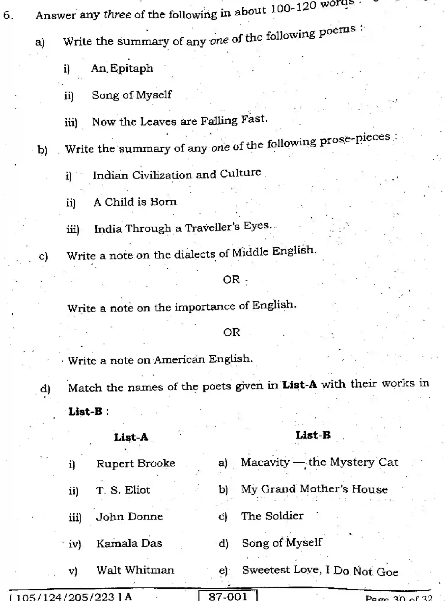 Bihar Board Class 12 2022 ENGLISH-105-124-205-223-A Question Bank - Page 30
