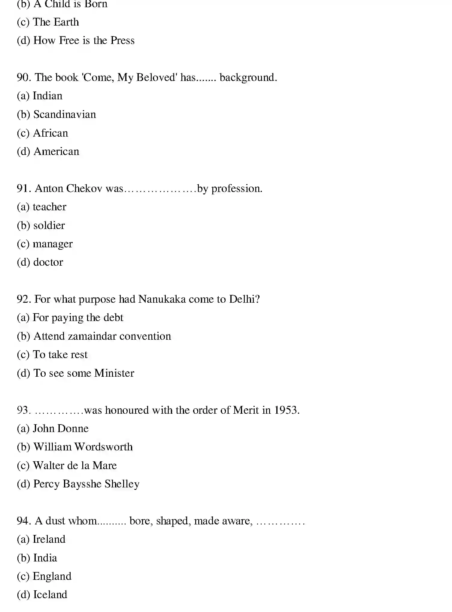 Bihar Board Class 12 2022 ENGLISH Question Bank - Page 18