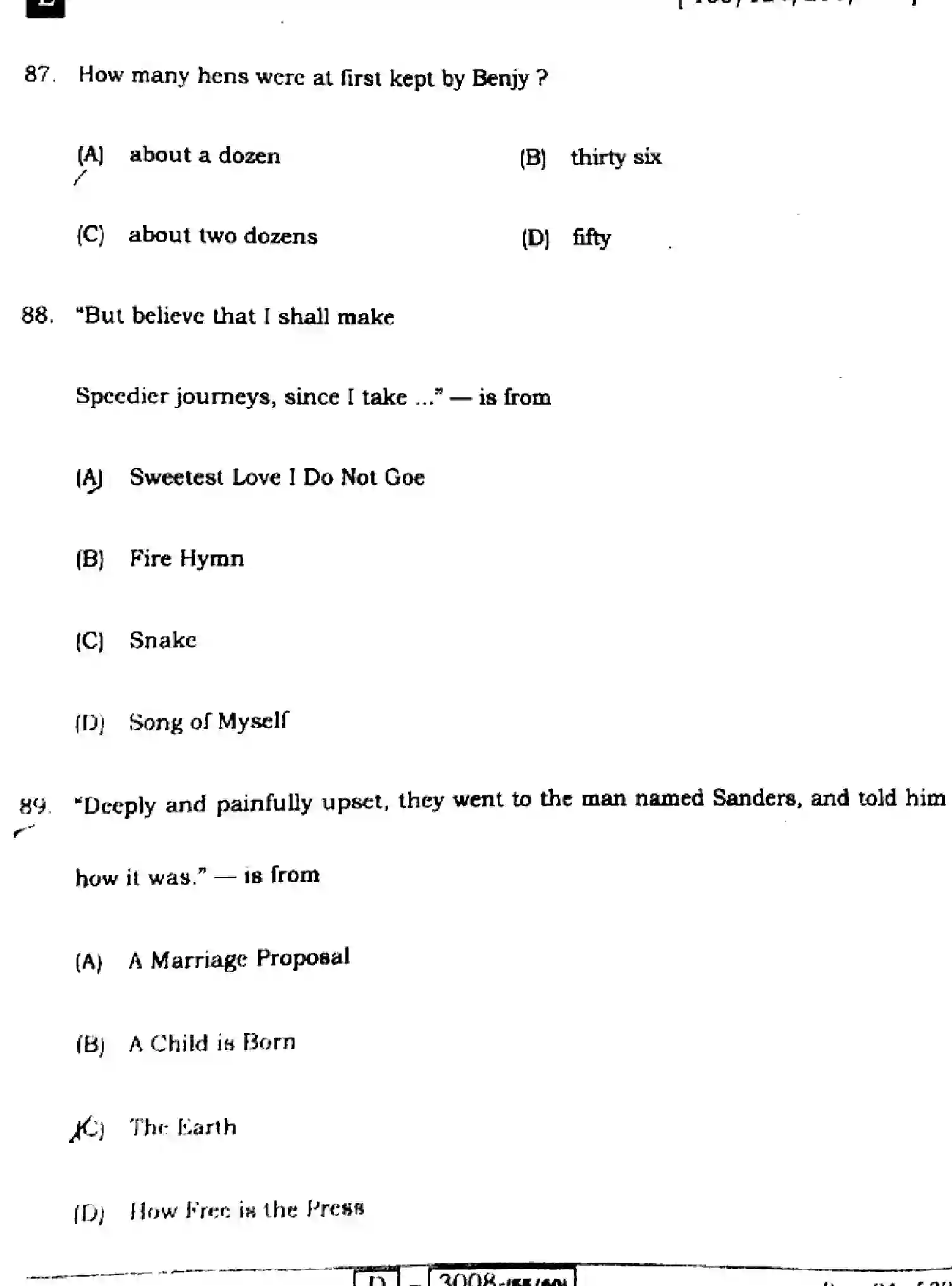 Bihar Board Class 12 2022 ENGLISH-COMPULSORY-105-124-205-223-E Question Bank - Page 24