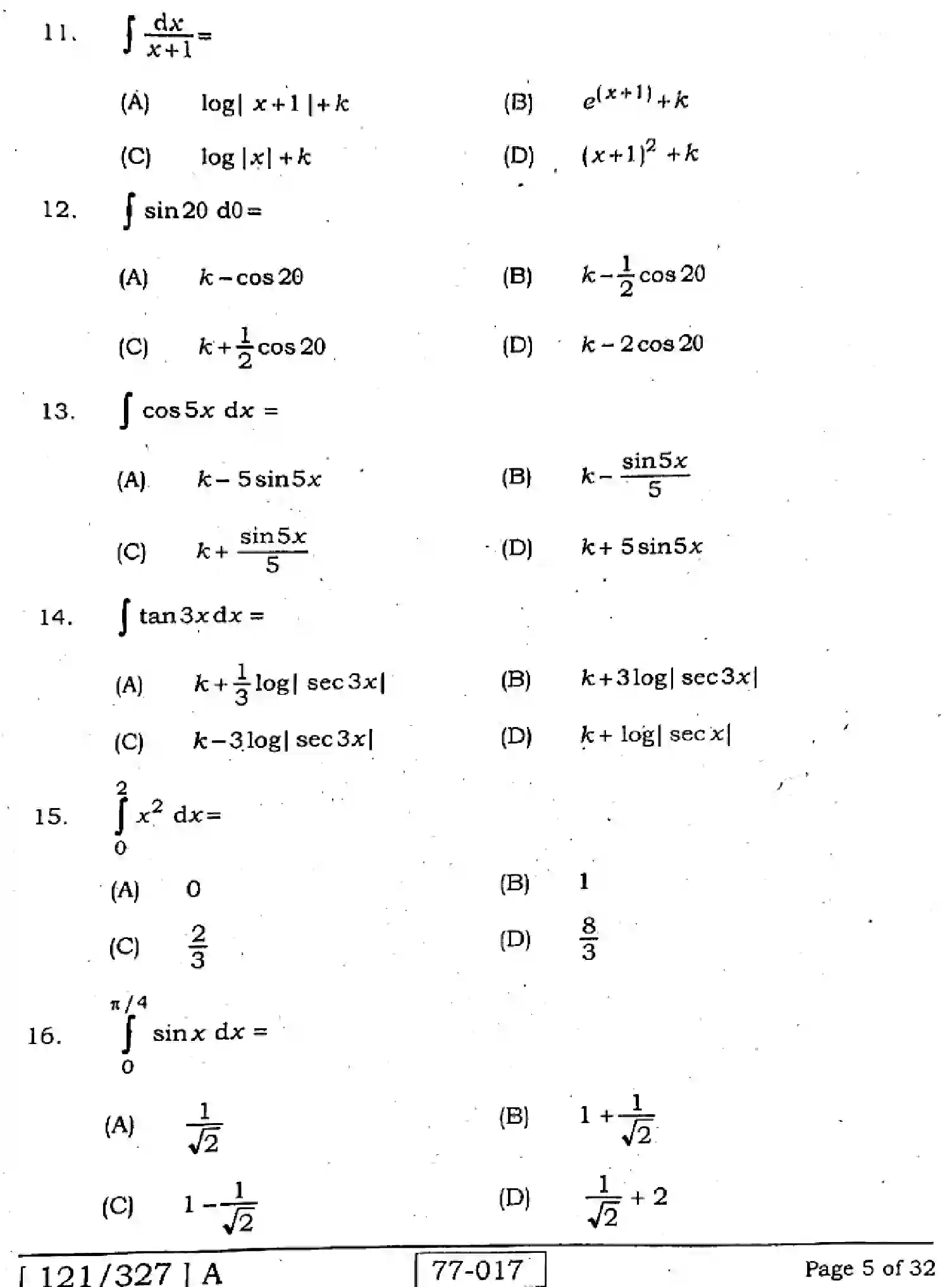 Bihar Board Class 12 2022 MATHEMATICS-121-327-A Question Bank - Page 5