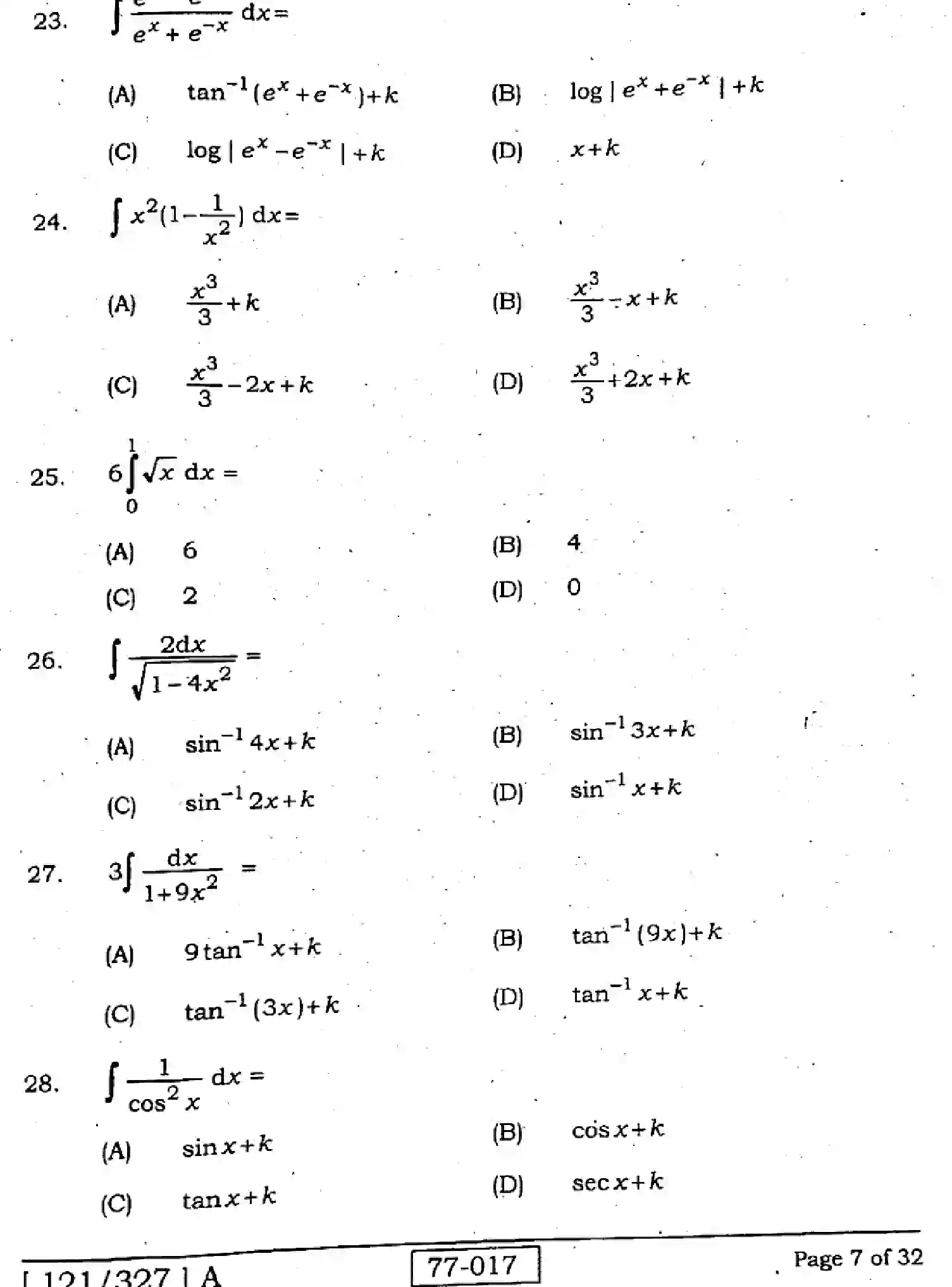 Bihar Board Class 12 2022 MATHEMATICS-121-327-A Question Bank - Page 7
