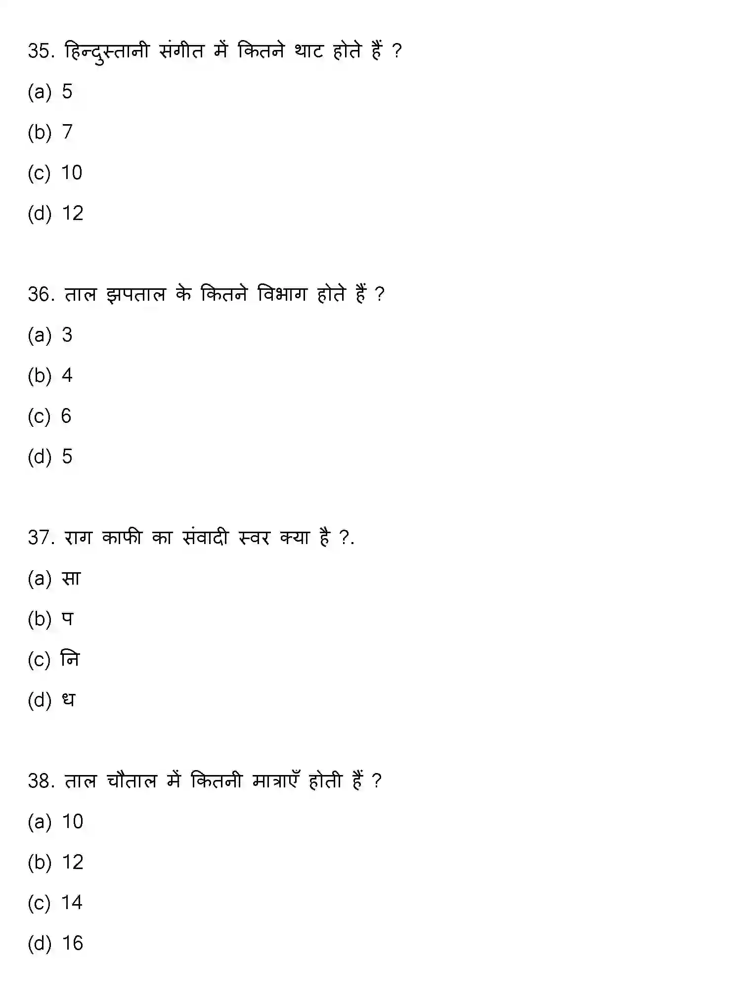 Bihar Board Class 12 2022 MUSIC Question Bank - Page 10