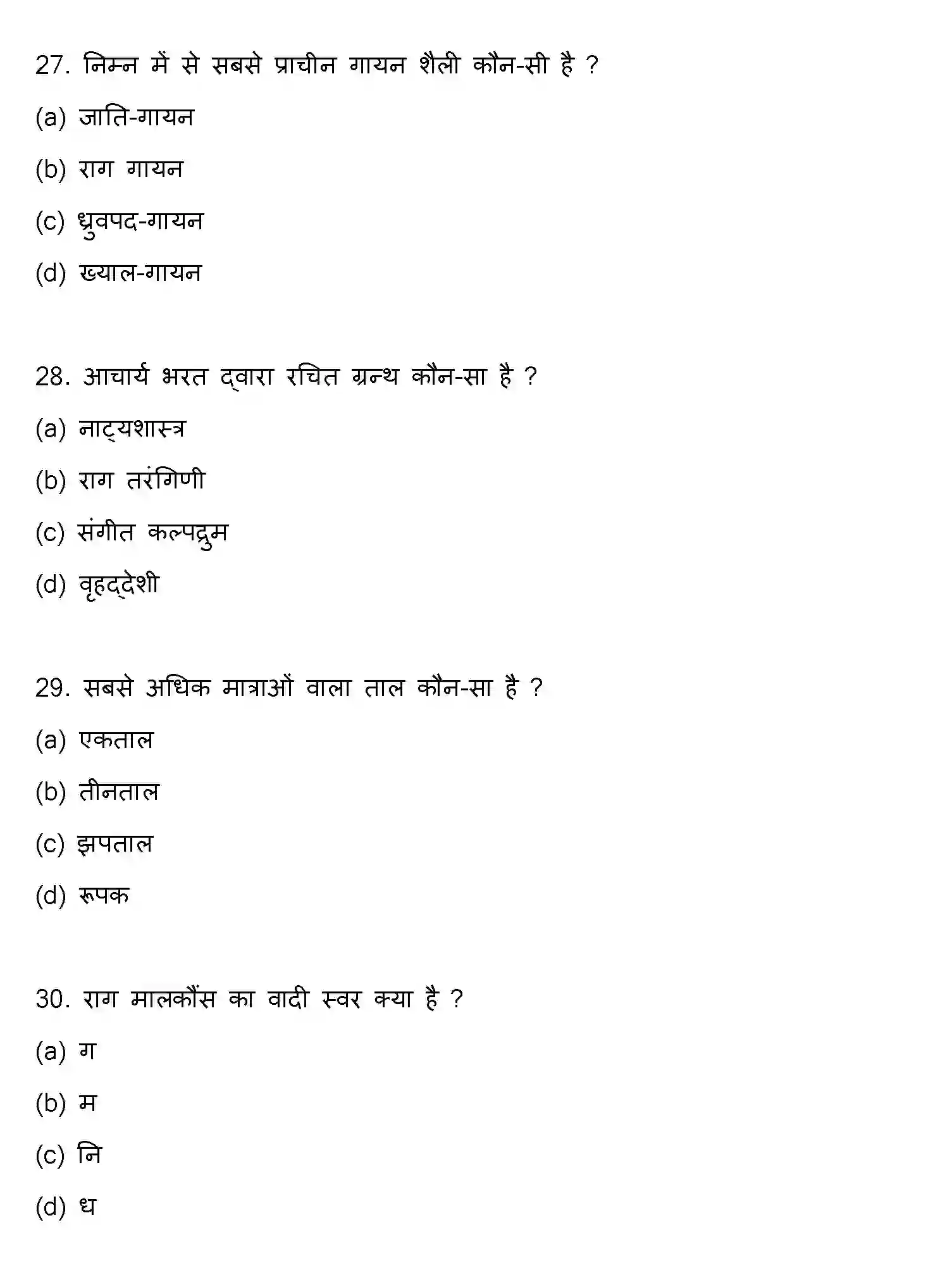 Bihar Board Class 12 2022 MUSIC Question Bank - Page 8