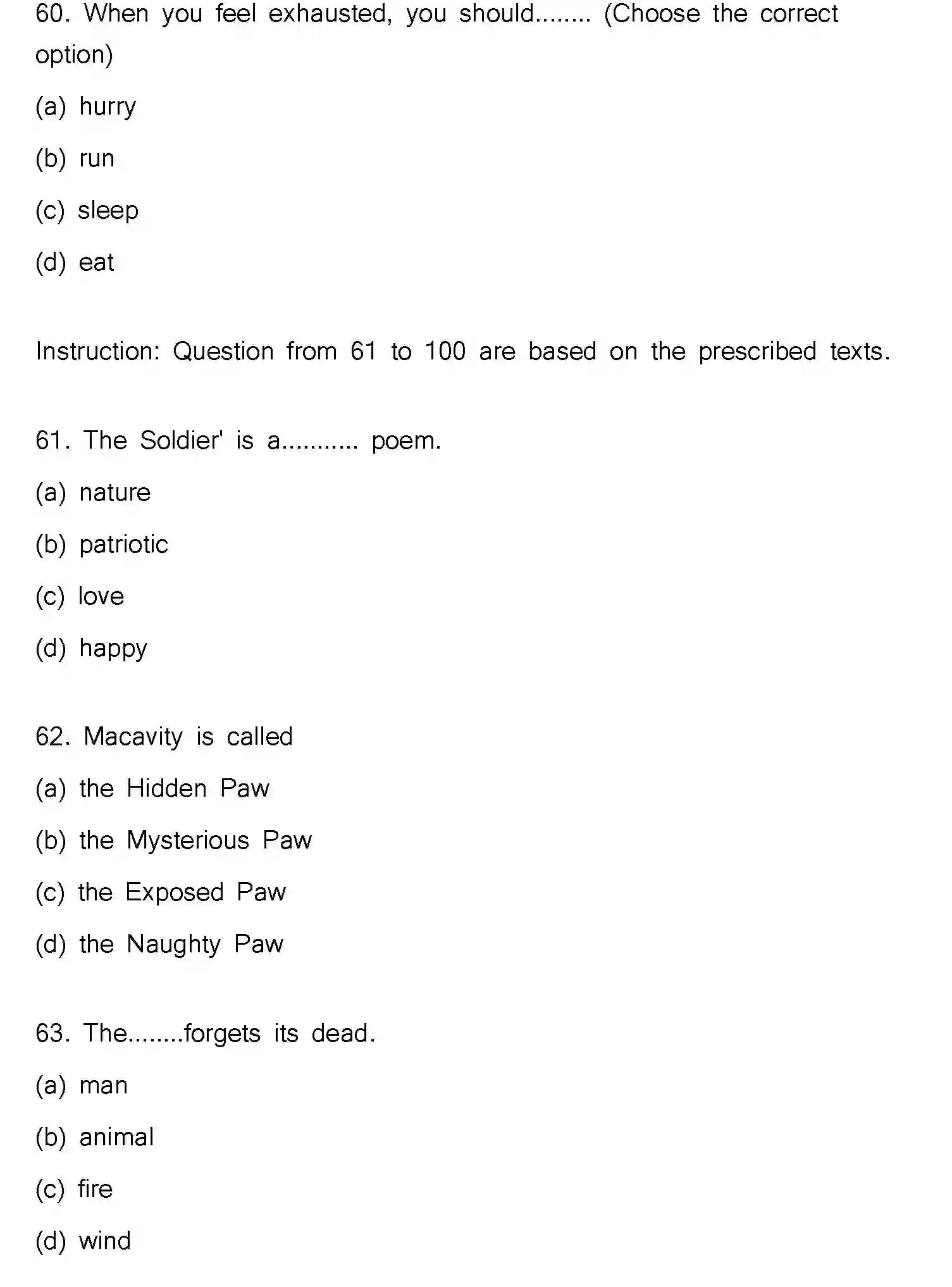 Bihar Board Class 12 2023 ENGLISH Question Bank - Page 17