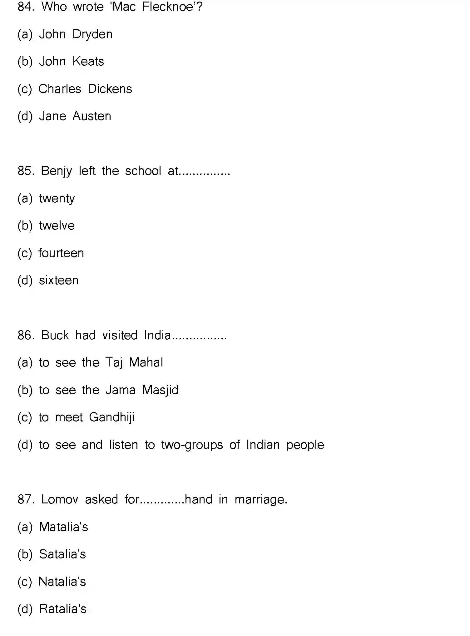 Bihar Board Class 12 2023 ENGLISH Question Bank - Page 23