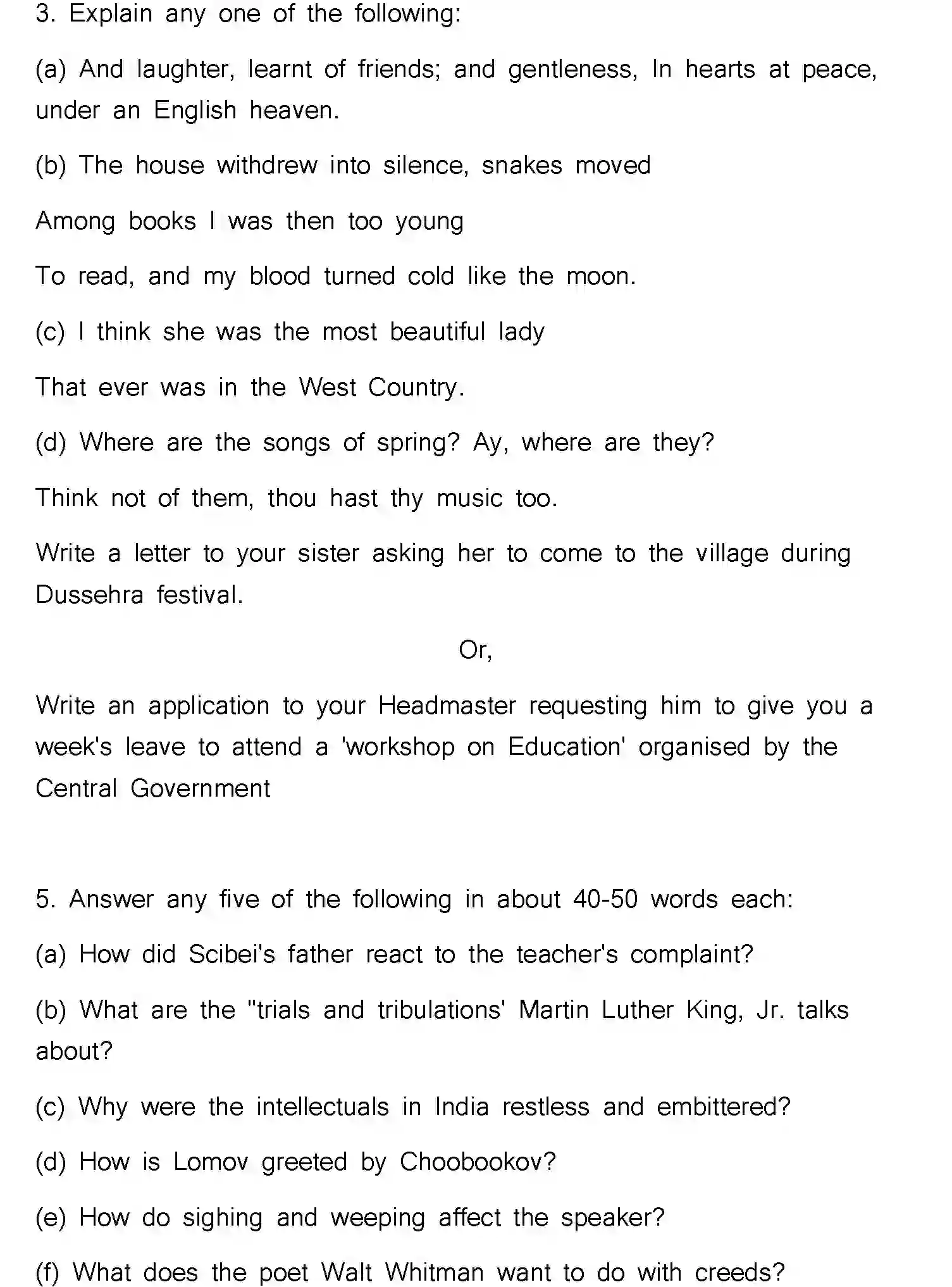 Bihar Board Class 12 2023 ENGLISH Question Bank - Page 28