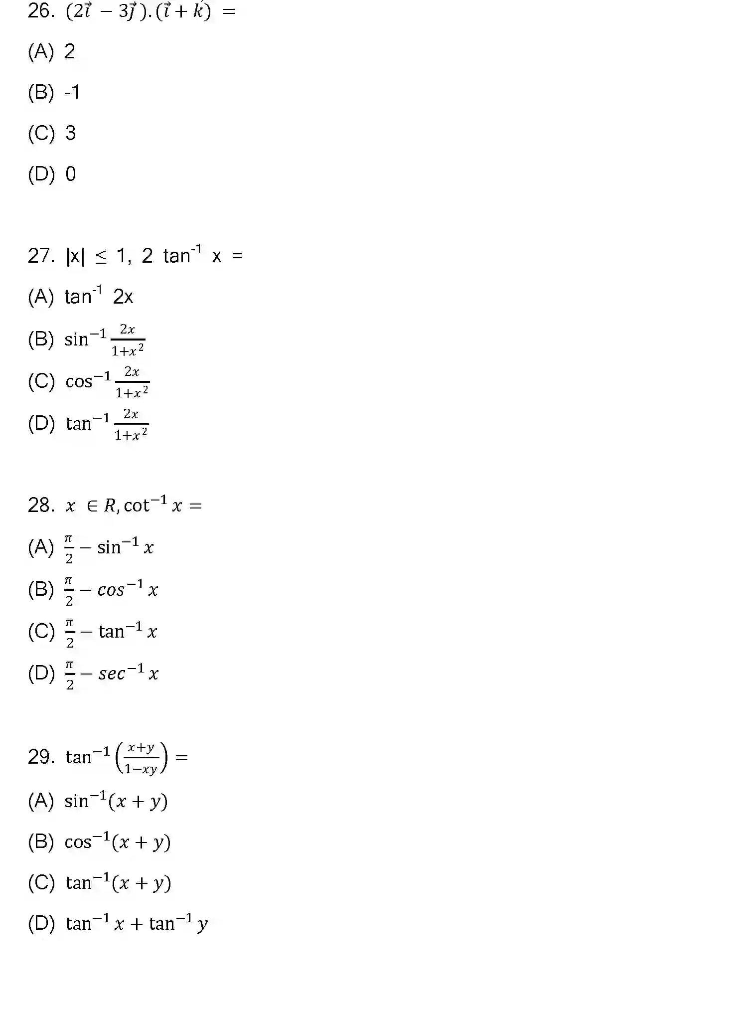 Bihar Board Class 12 2023 MATHEMATICS-121-327-1 Question Bank - Page 11
