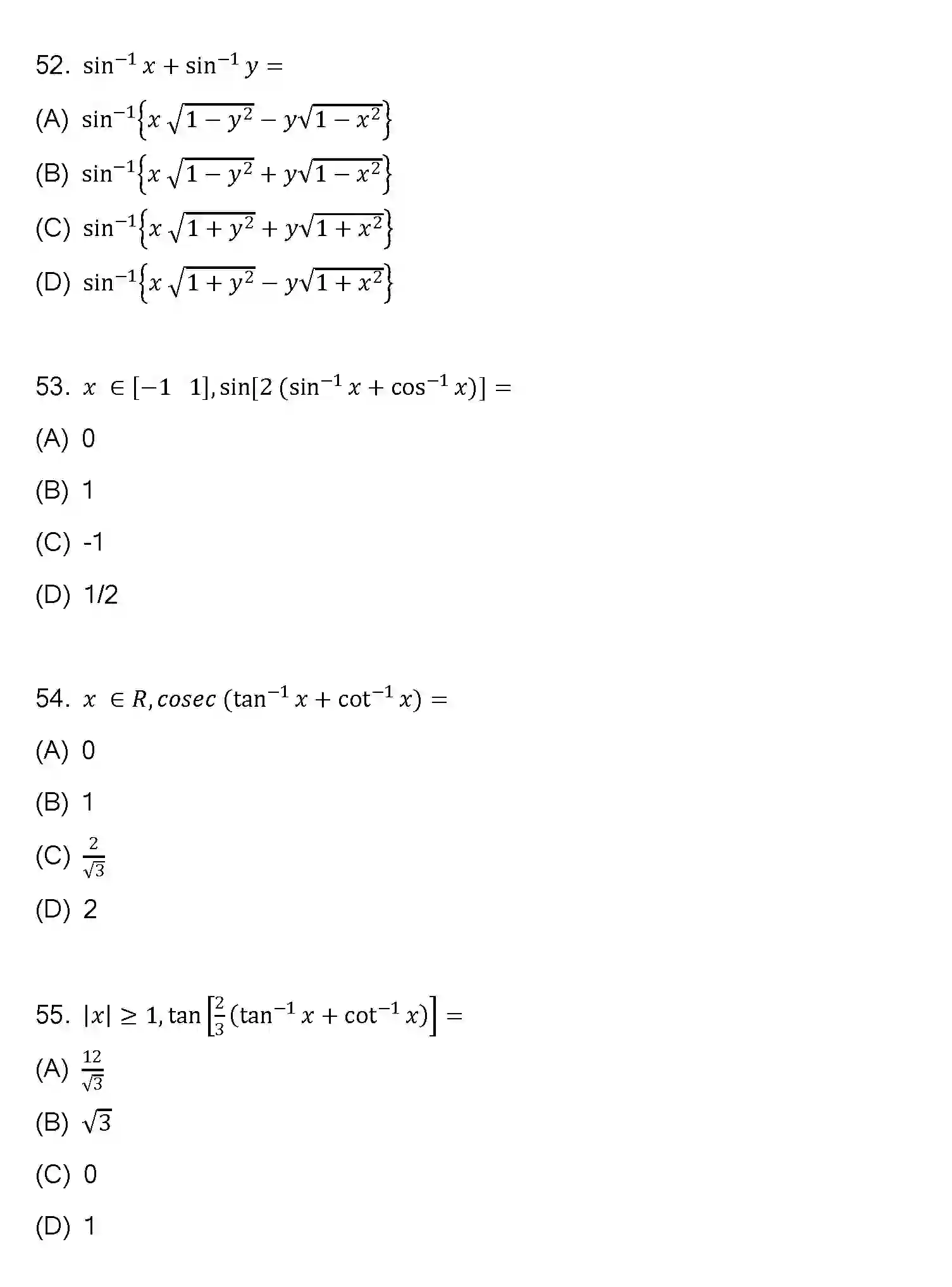 Bihar Board Class 12 2023 MATHEMATICS-121-327-E Question Bank - Page 19