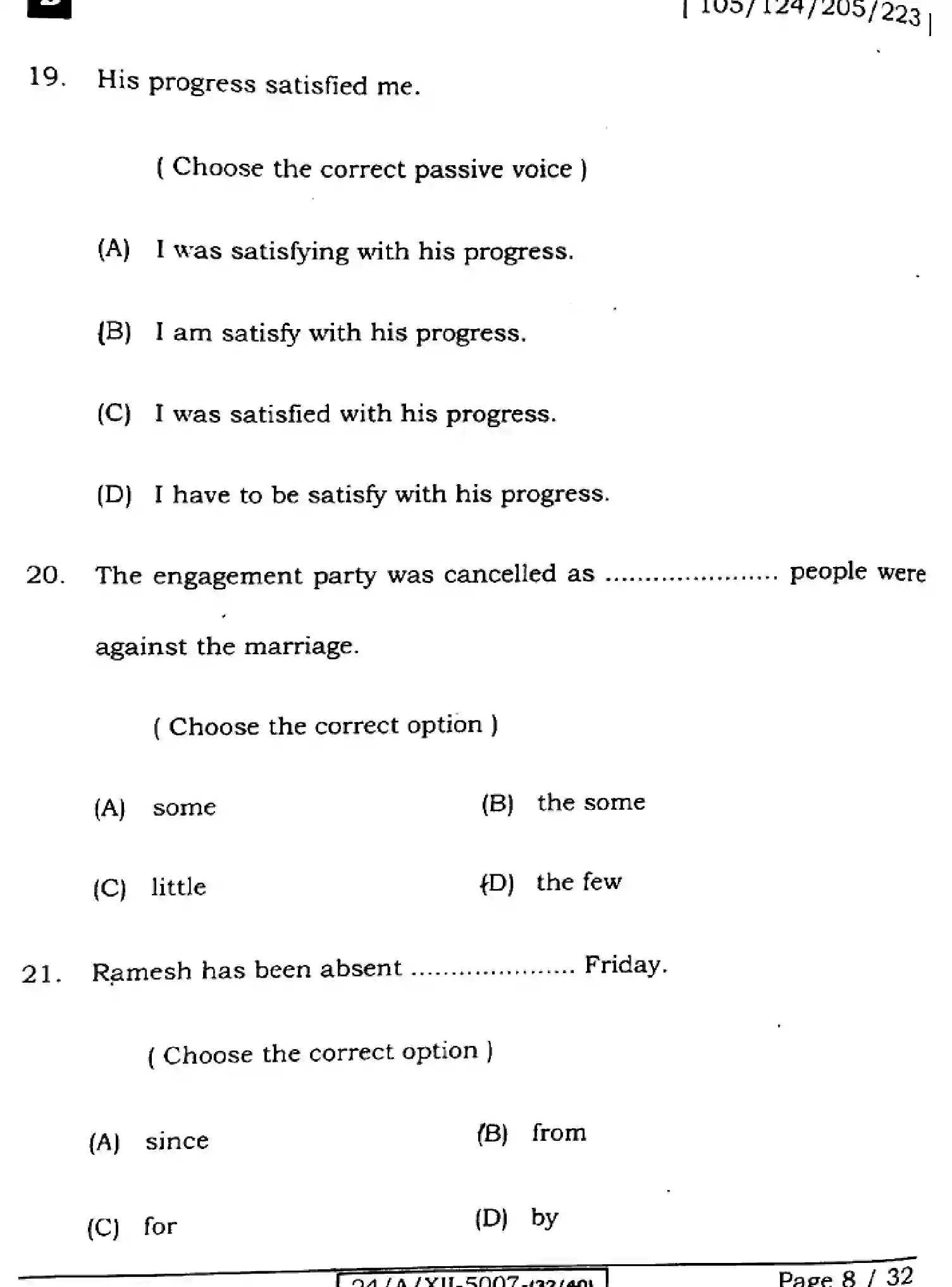 Bihar Board Class 12 2024 ENGLISH-105-124-205-223-SET-B Question Bank - Page 8