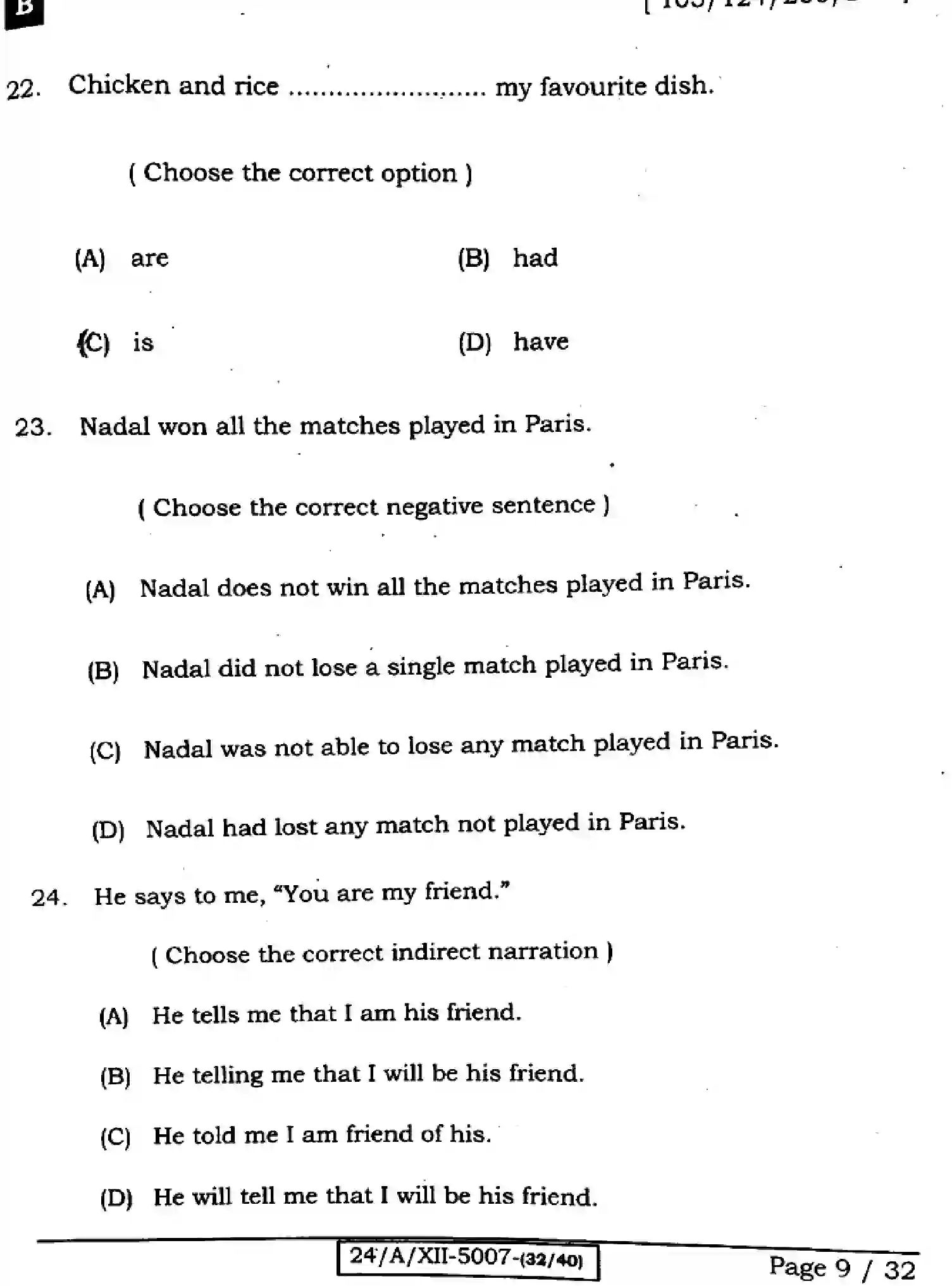 Bihar Board Class 12 2024 ENGLISH-105-124-205-223-SET-B Question Bank - Page 9