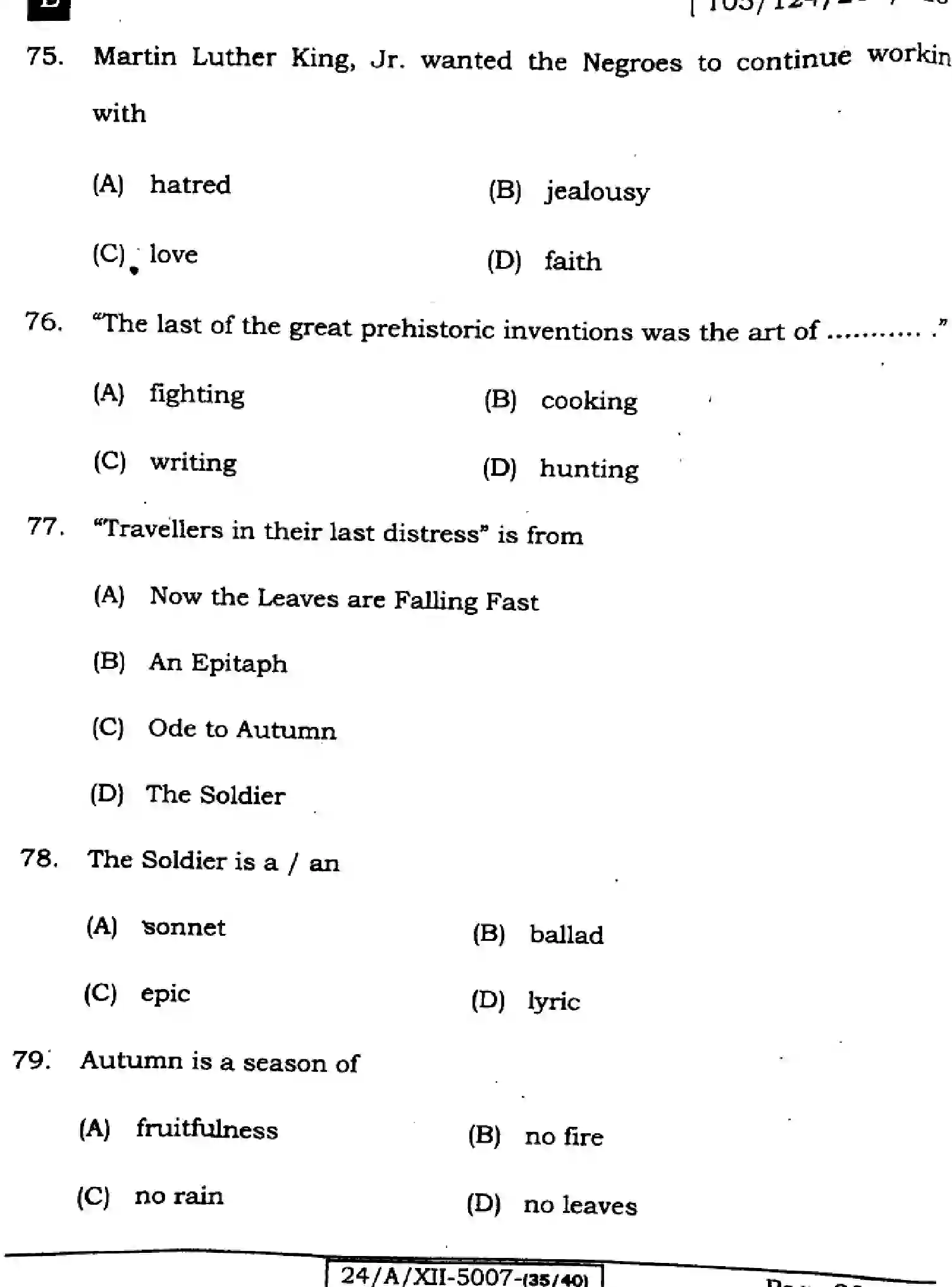 Bihar Board Class 12 2024 ENGLISH-105-SET-E Question Bank - Page 22