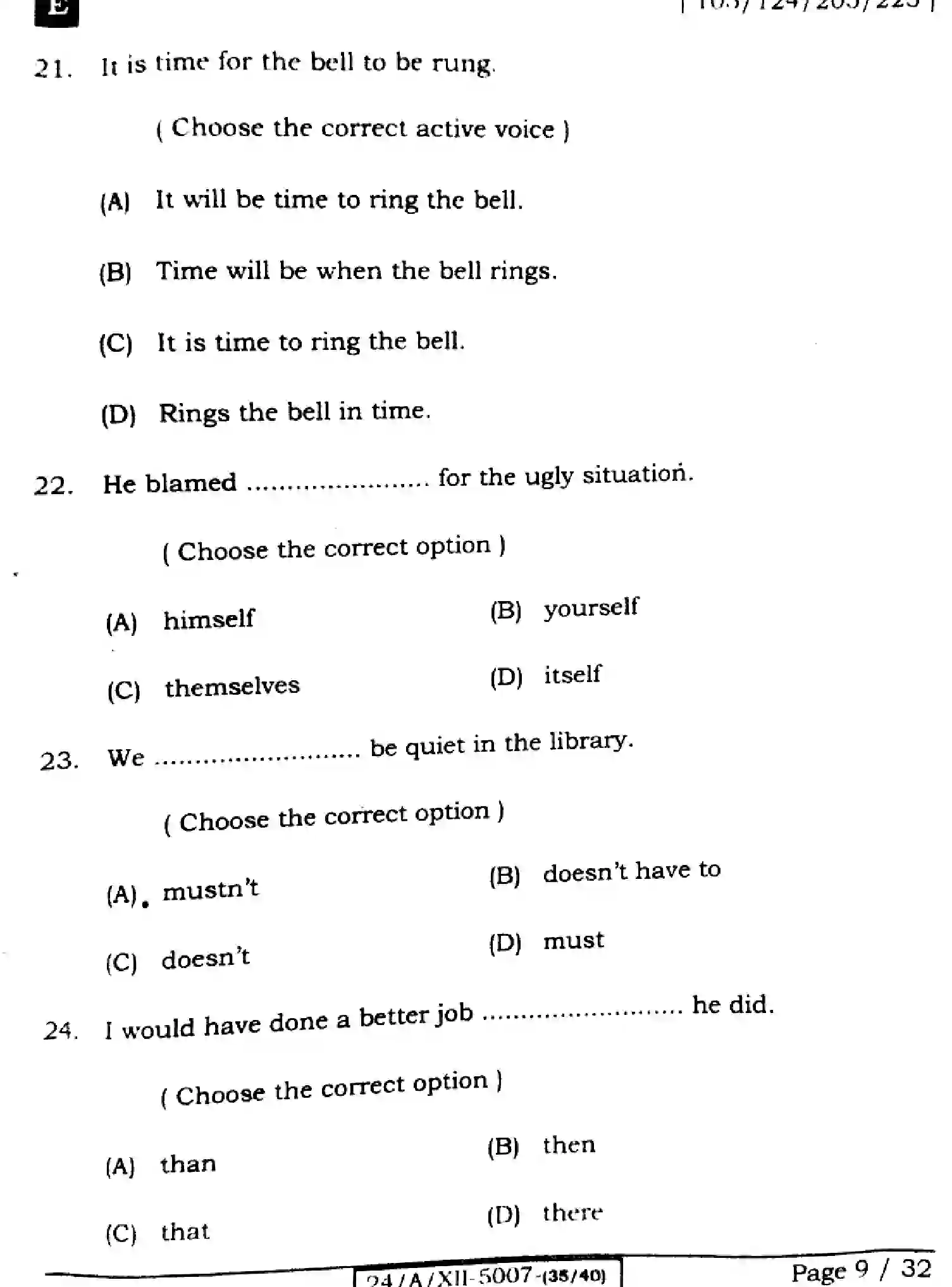 Bihar Board Class 12 2024 ENGLISH-105-SET-E Question Bank - Page 9