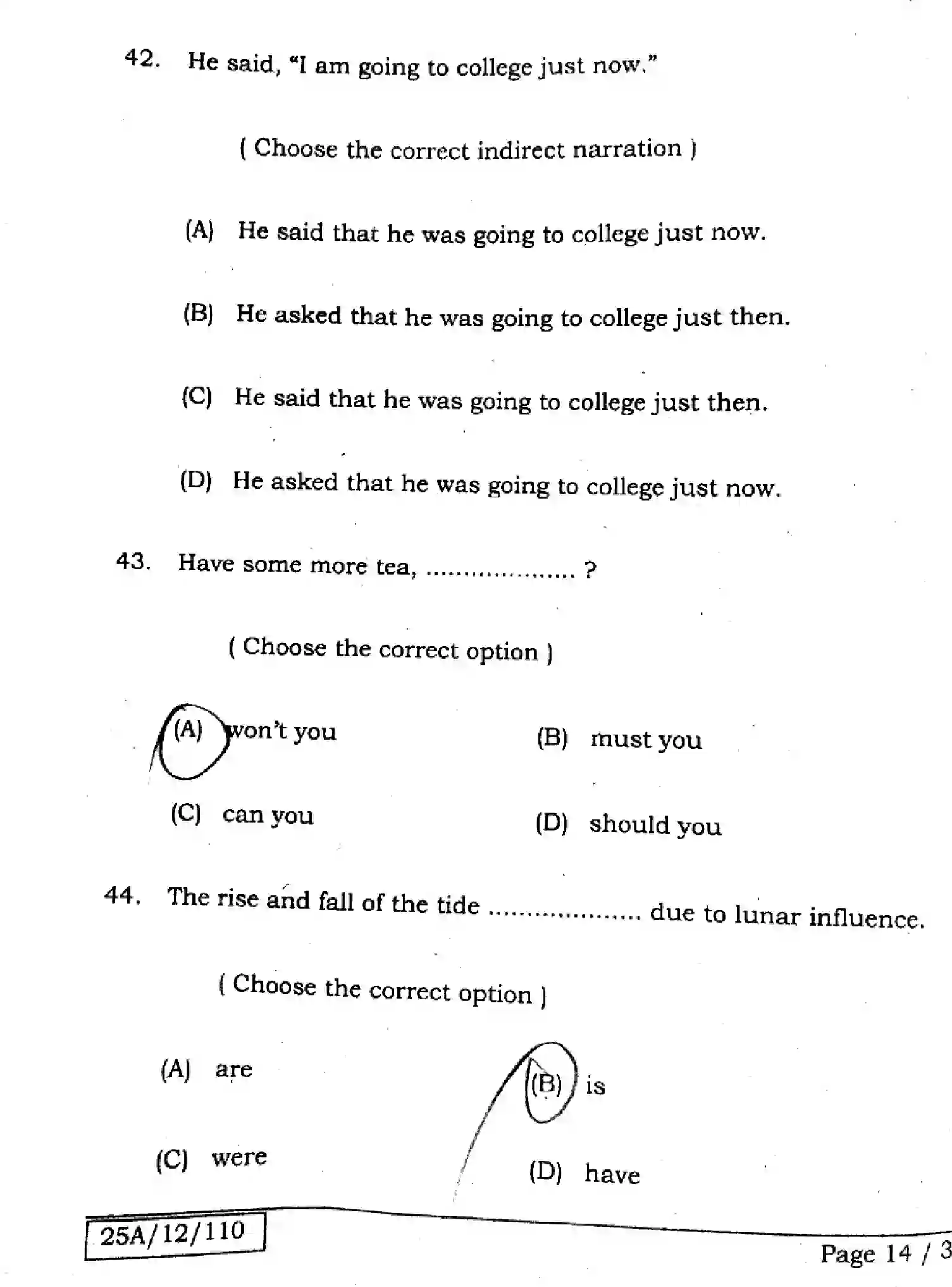 Bihar Board Class 12 2025 ENGLISH-105-124-205-223-SET-A Question Bank - Page 13