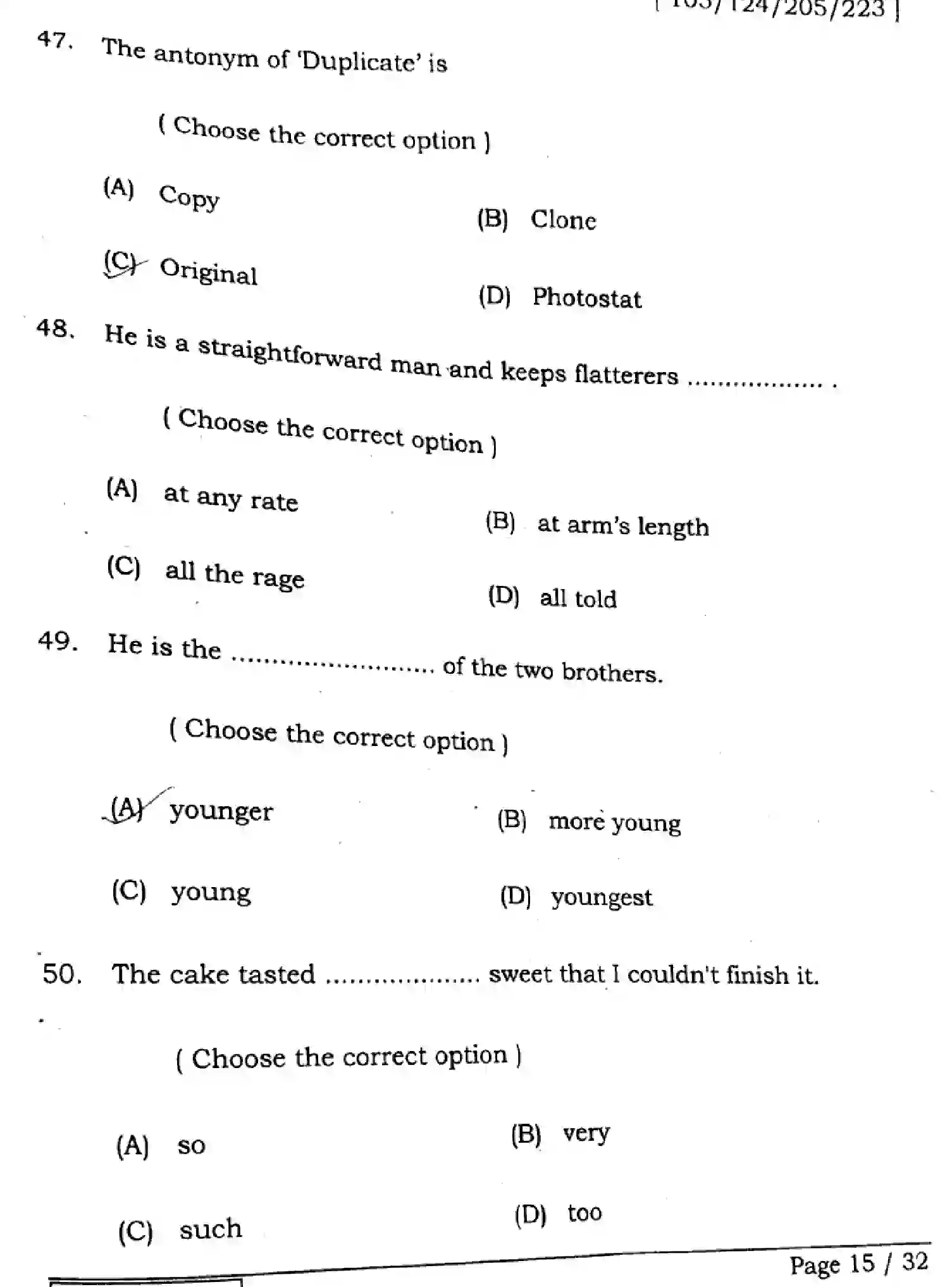 Bihar Board Class 12 2025 ENGLISH-105-124-205-223-SET-D Question Bank - Page 15