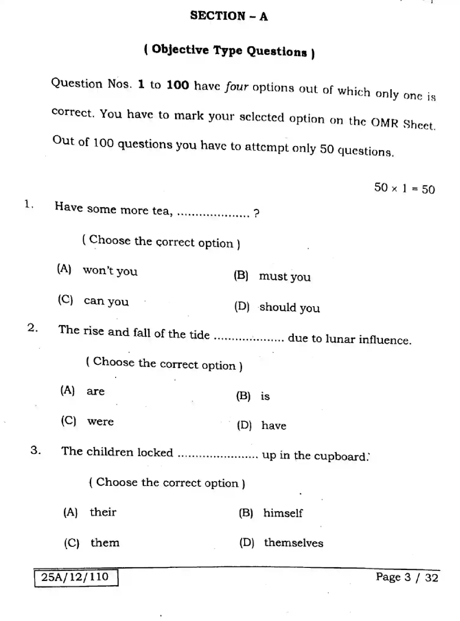 Bihar Board Class 12 2025 ENGLISH-105-124-205-223-SET-D Question Bank - Page 3
