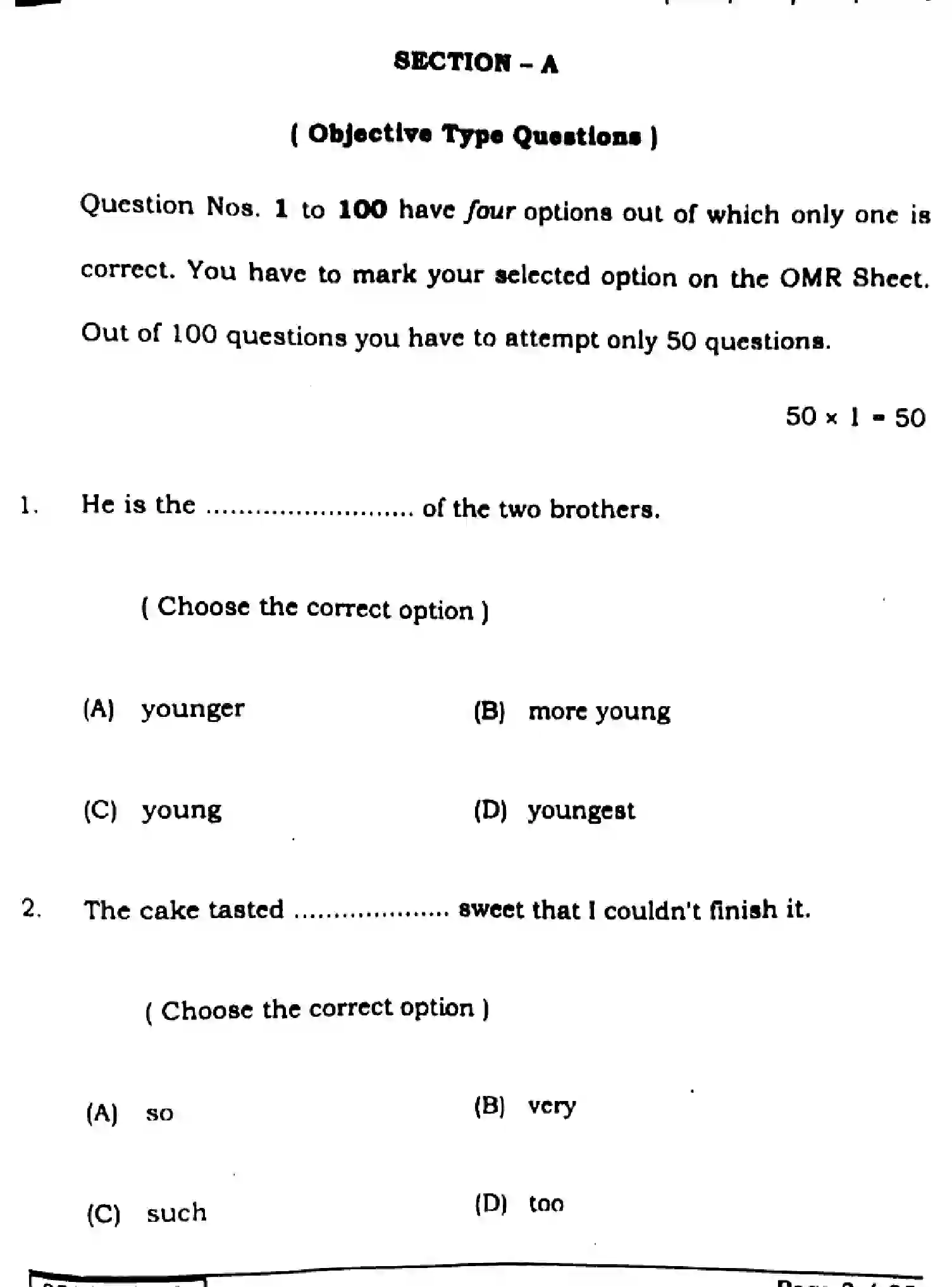Bihar Board Class 12 2025 ENGLISH-105-124-205-223-SET-G Question Bank - Page 2