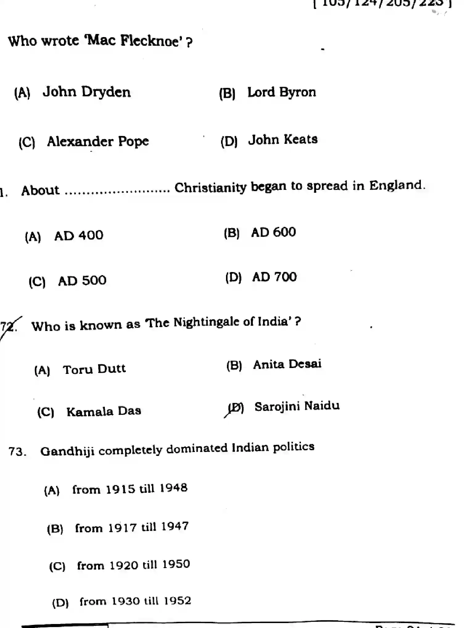 Bihar Board Class 12 2025 ENGLISH-105-124-205-223-SET-G Question Bank - Page 20