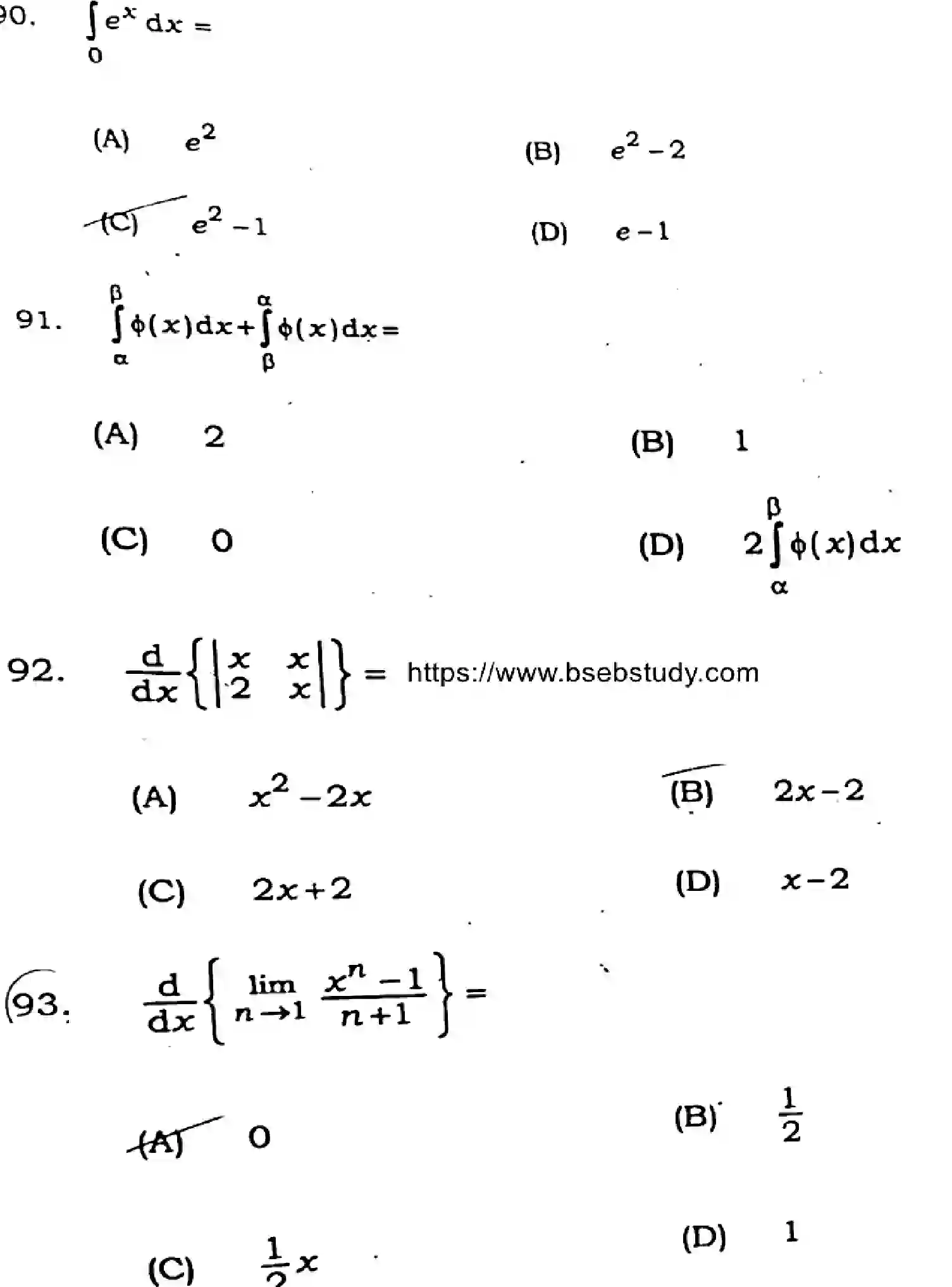 Bihar Board Class 12 2025 MATHEMATICS-121-327-SET-A Question Bank - Page 29