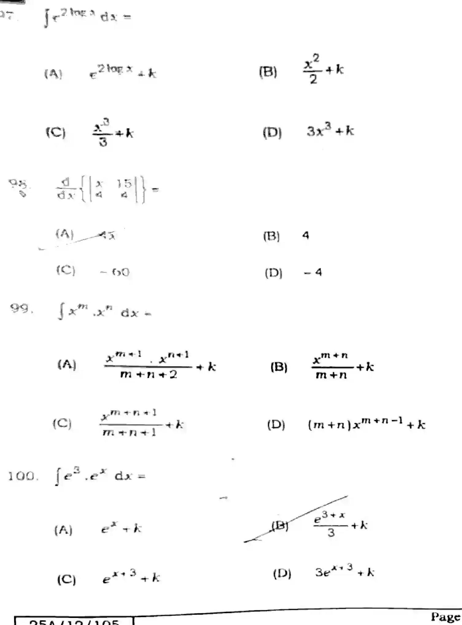 Bihar Board Class 12 2025 MATHEMATICS-121-327-SET-A Question Bank - Page 31