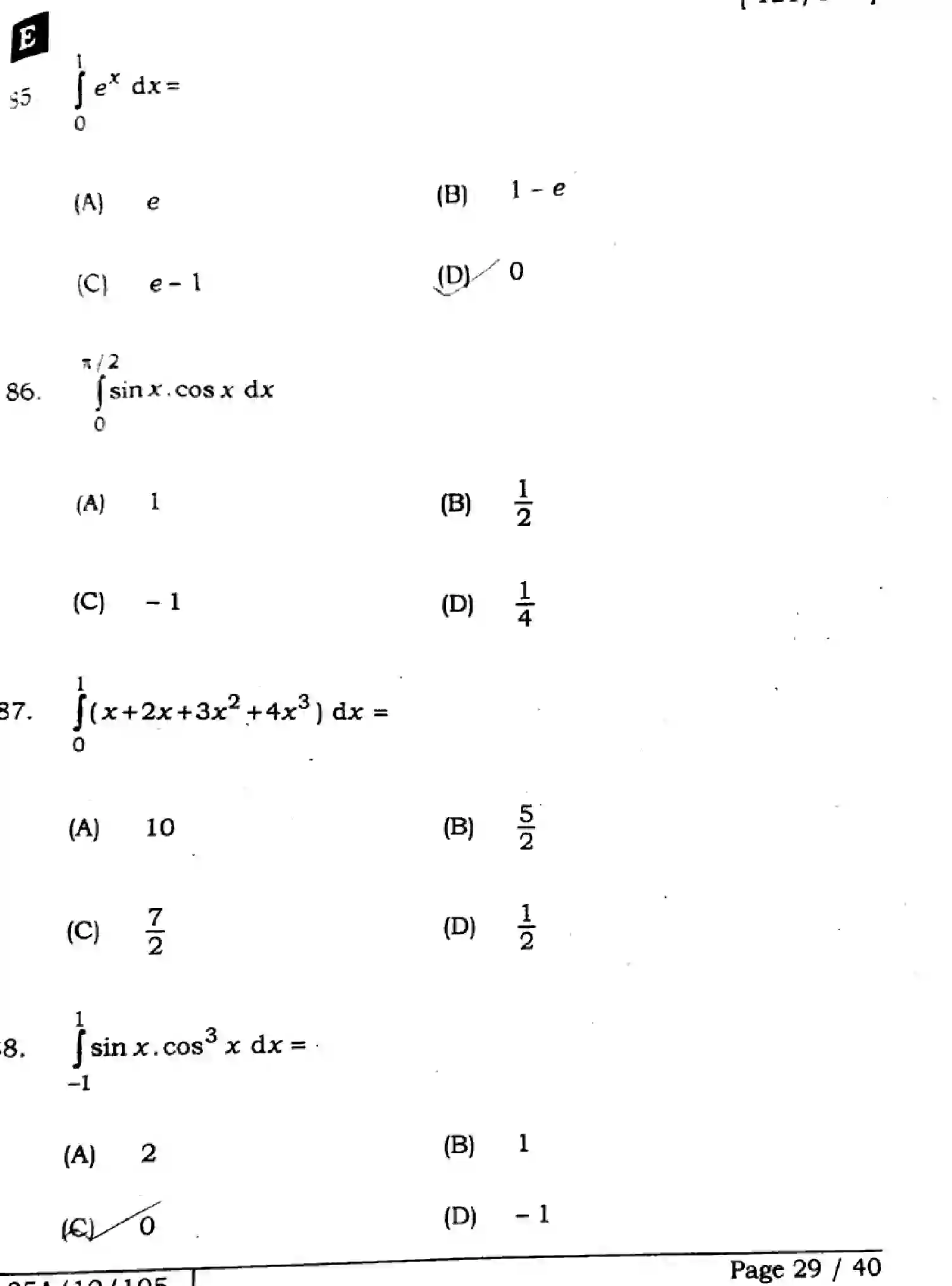 Bihar Board Class 12 2025 MATHEMATICS-121-327-SET-E Question Bank - Page 29