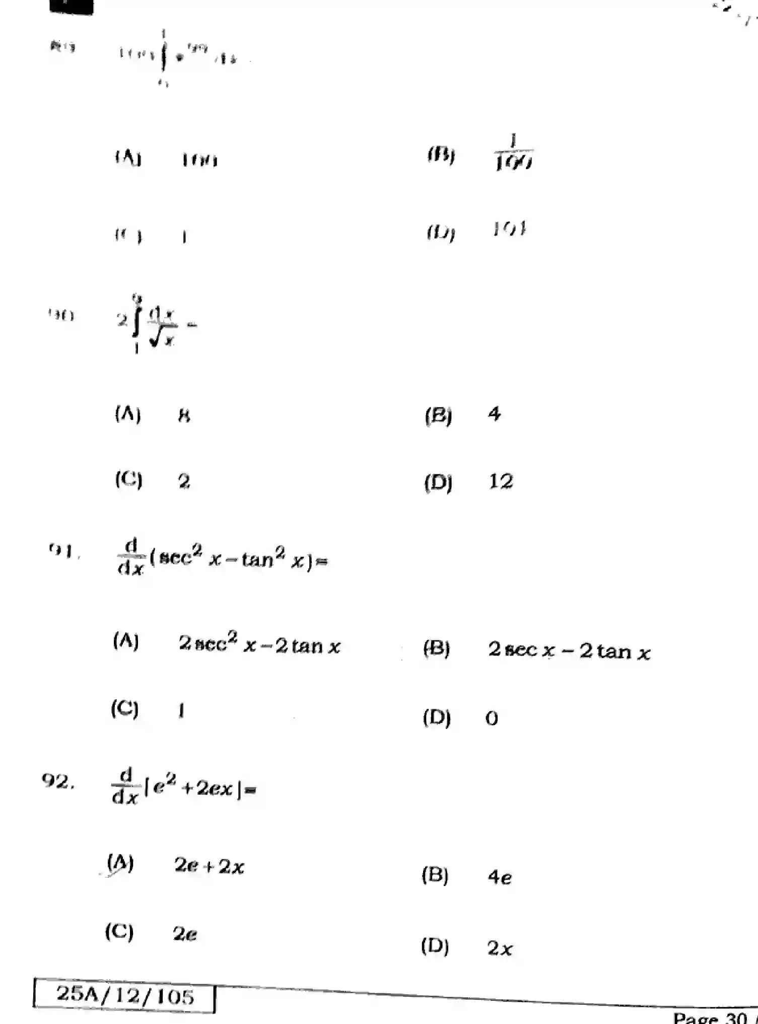 Bihar Board Class 12 2025 MATHEMATICS-121-327-SET-E Question Bank - Page 30