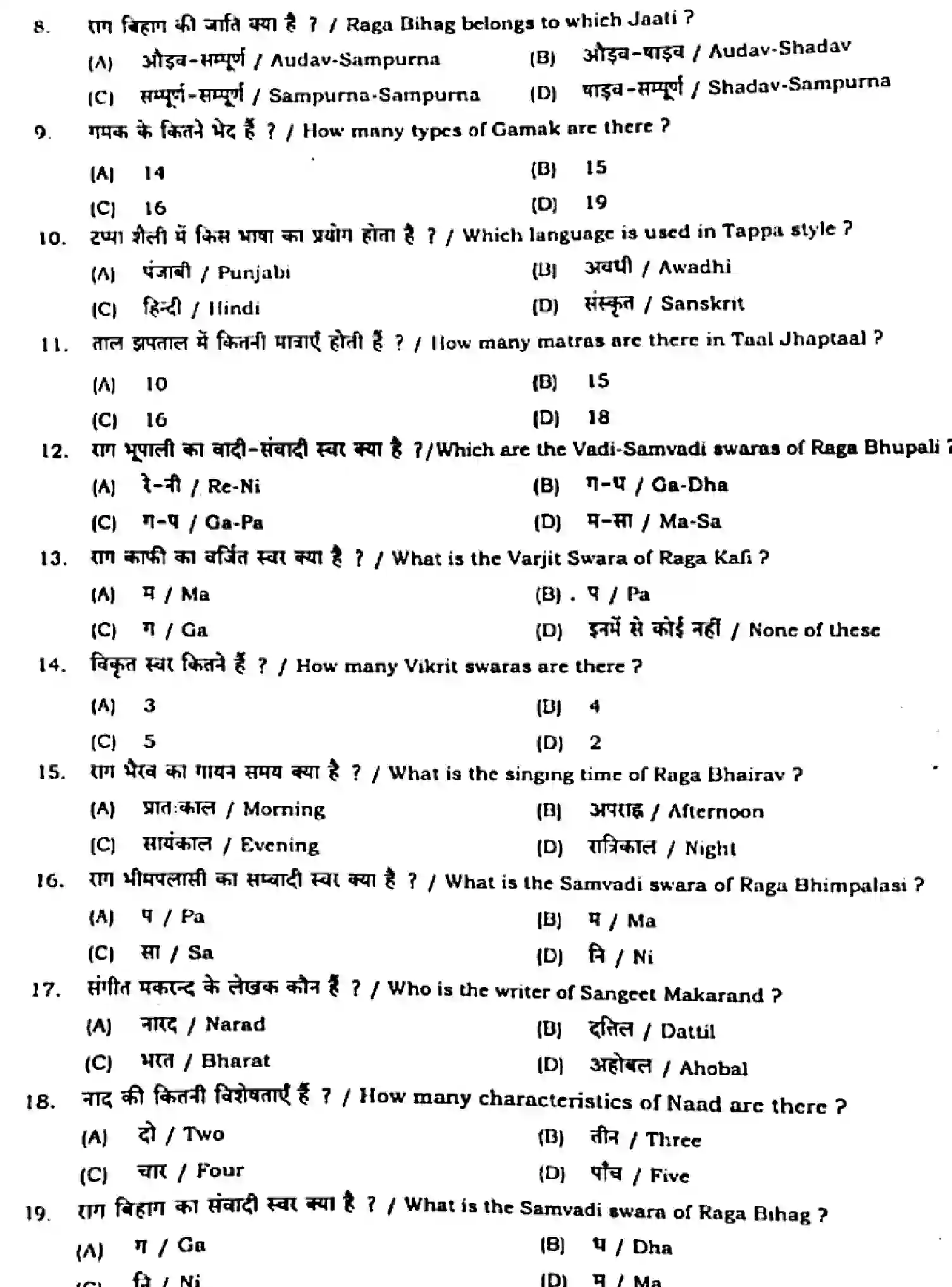 Bihar Board Class 12 2024 MONTHLY-MUSIC-318-AUG Unit Test - Page 2
