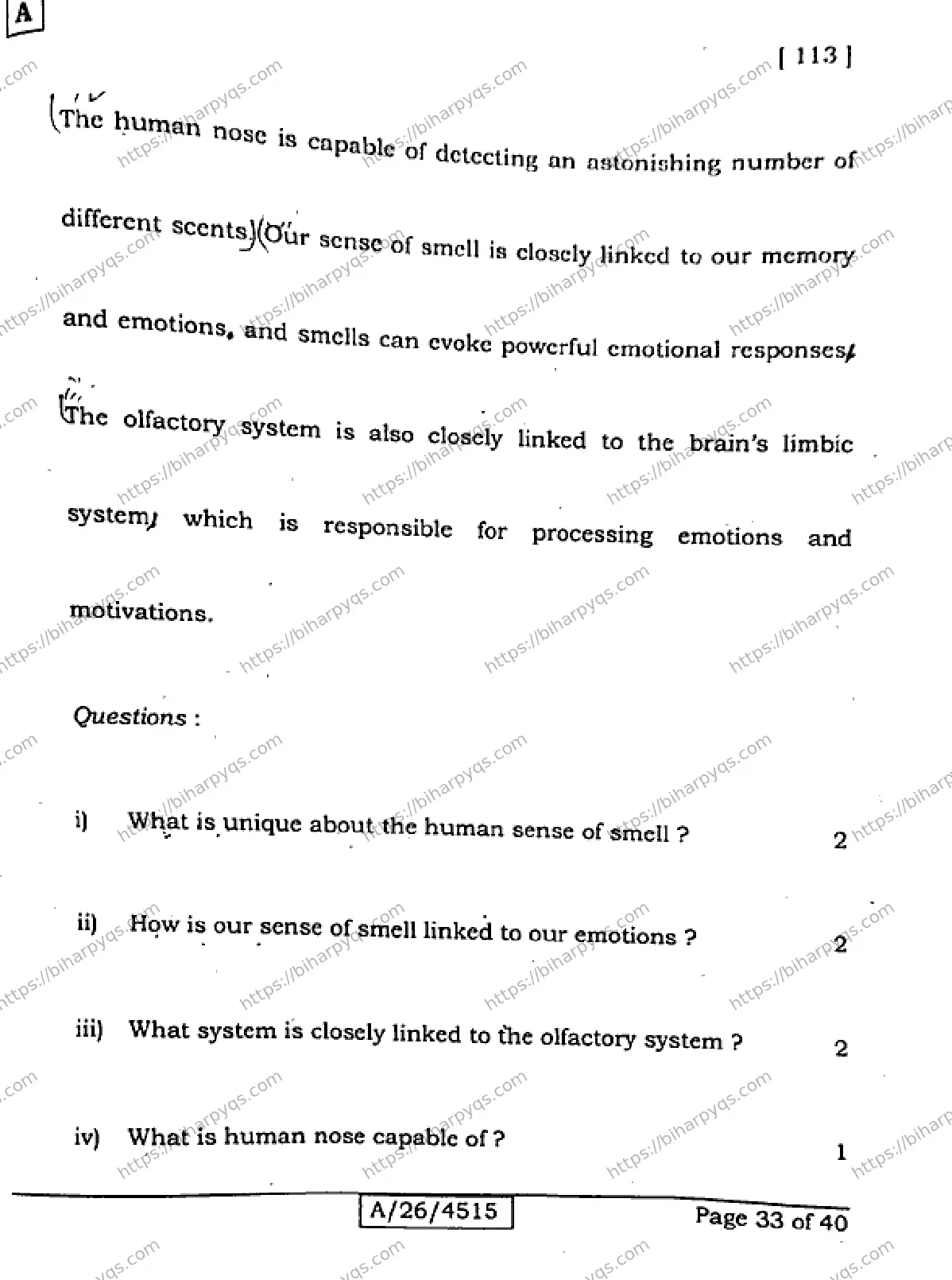 Bihar Board Class 10 2026 ENGLISH SET A Finals - Page 33
