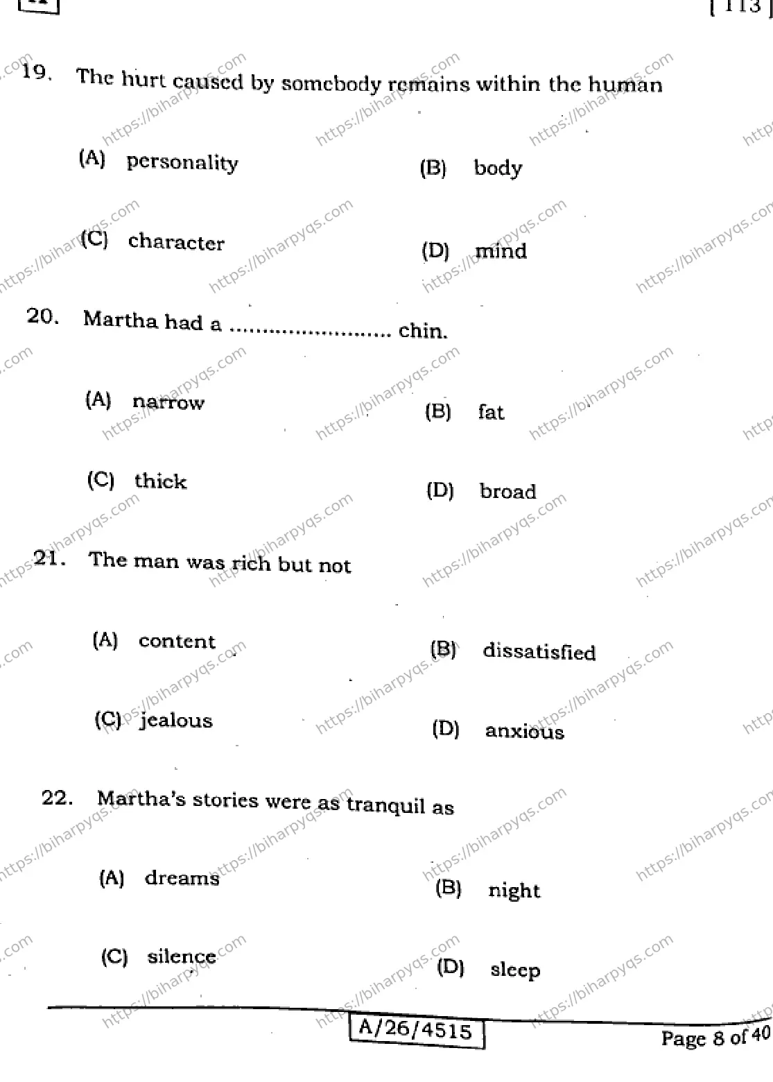 Bihar Board Class 10 2026 ENGLISH SET A Finals - Page 8