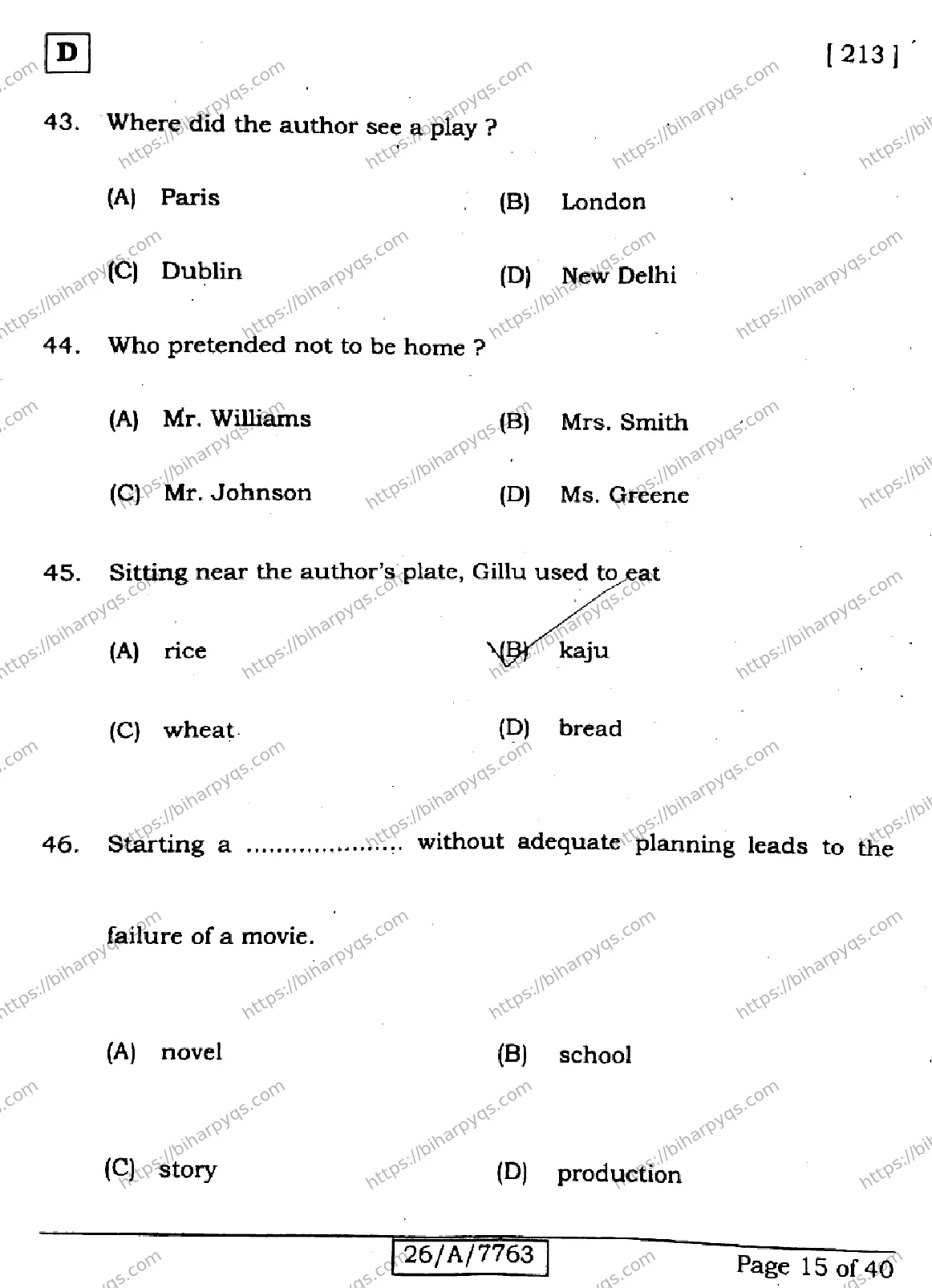 Bihar Board Class 10 2026 ENGLISH SET D2 Finals - Page 15