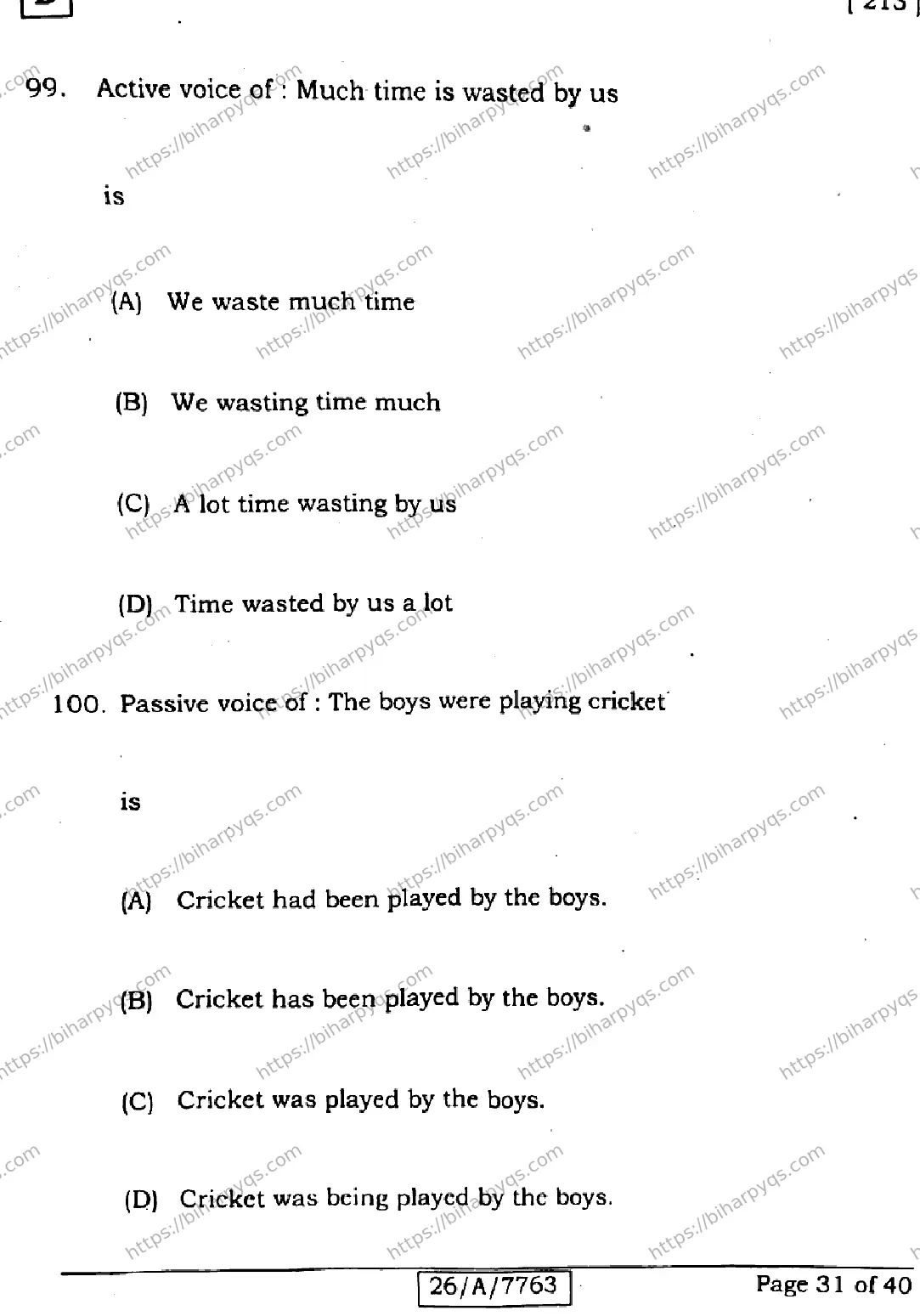 Bihar Board Class 10 2026 ENGLISH SET D2 Finals - Page 31