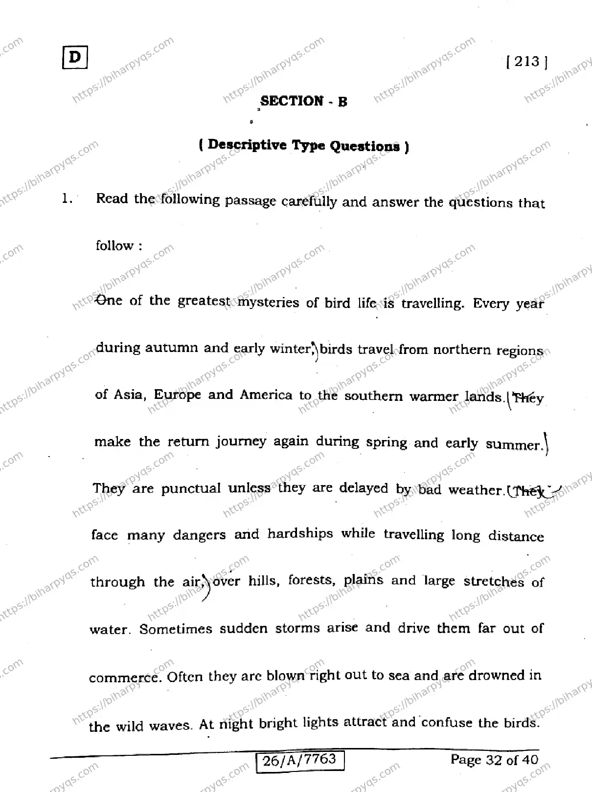 Bihar Board Class 10 2026 ENGLISH SET D2 Finals - Page 32