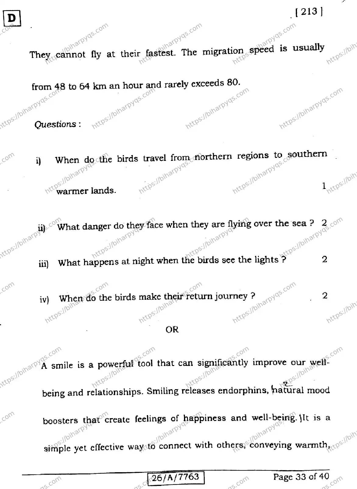 Bihar Board Class 10 2026 ENGLISH SET D2 Finals - Page 33