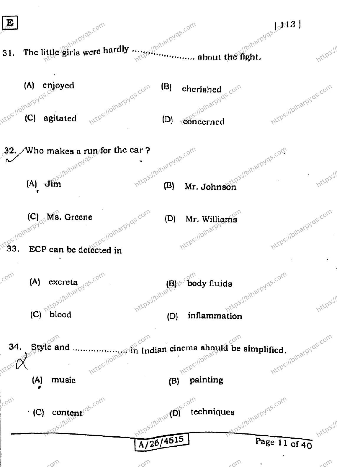 Bihar Board Class 10 2026 ENGLISH SET E Finals - Page 10