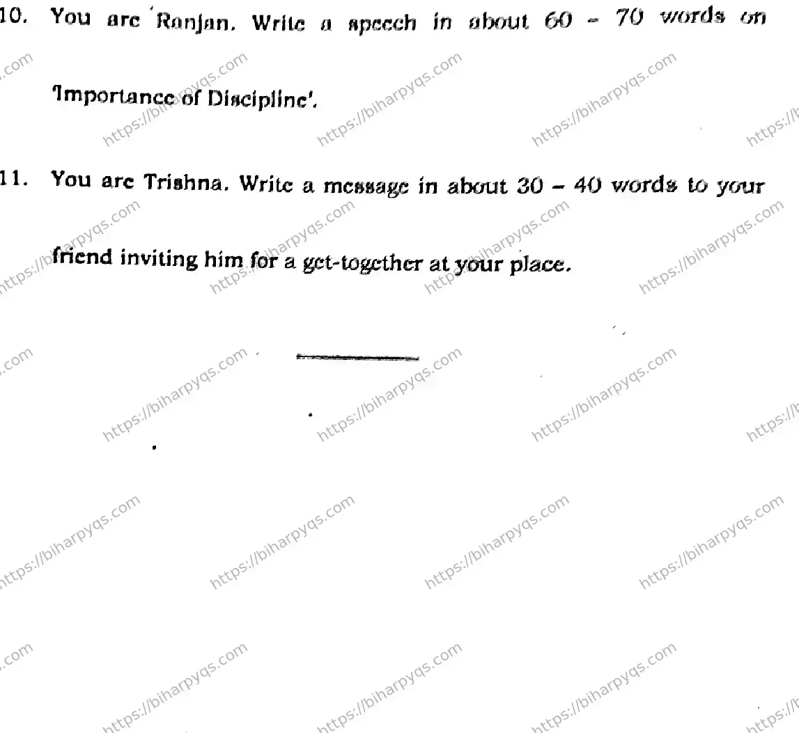 Bihar Board Class 10 2026 ENGLISH SET E Finals - Page 40