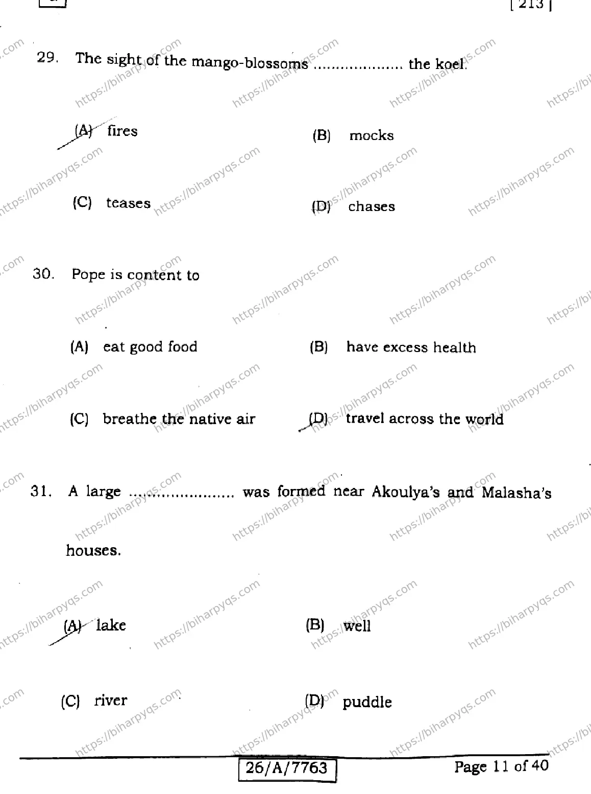 Bihar Board Class 10 2026 ENGLISH SET G Finals - Page 11