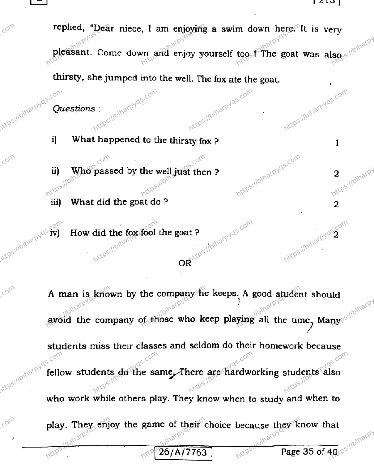 Bihar Board Class 10 2026 ENGLISH SET G Finals - Page 35