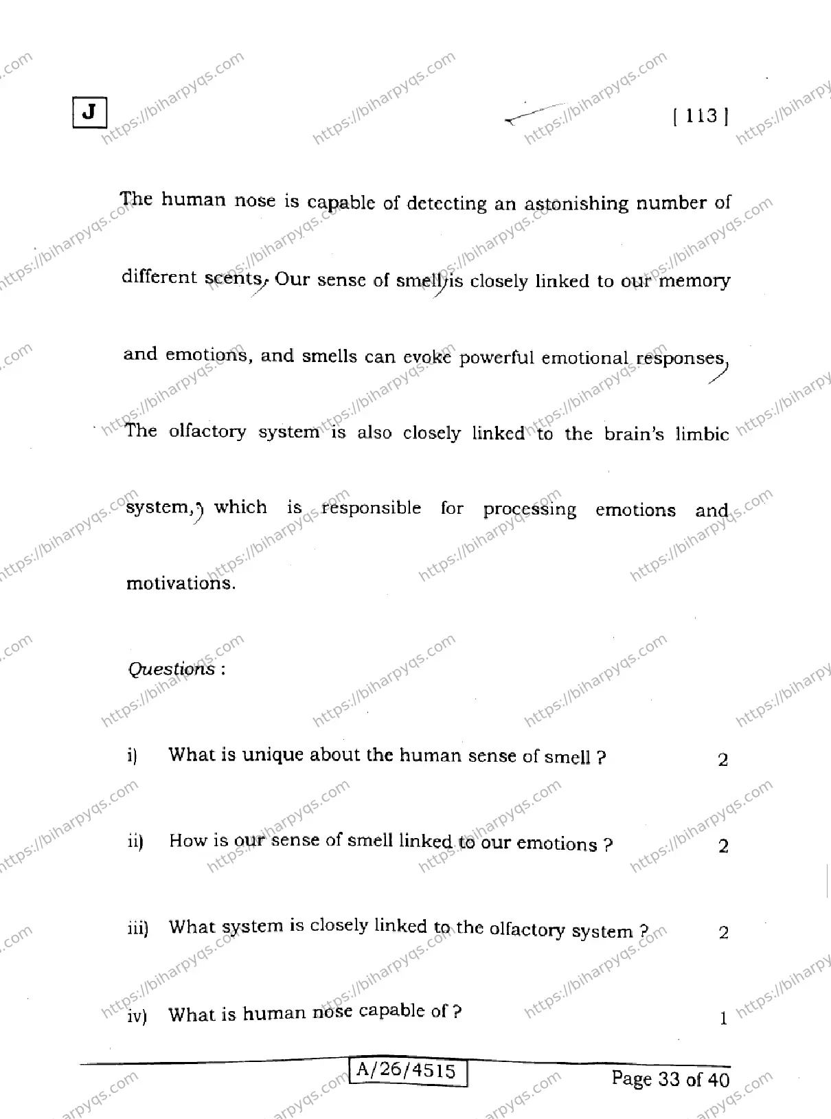 Bihar Board Class 10 2026 ENGLISH SET J Finals - Page 33