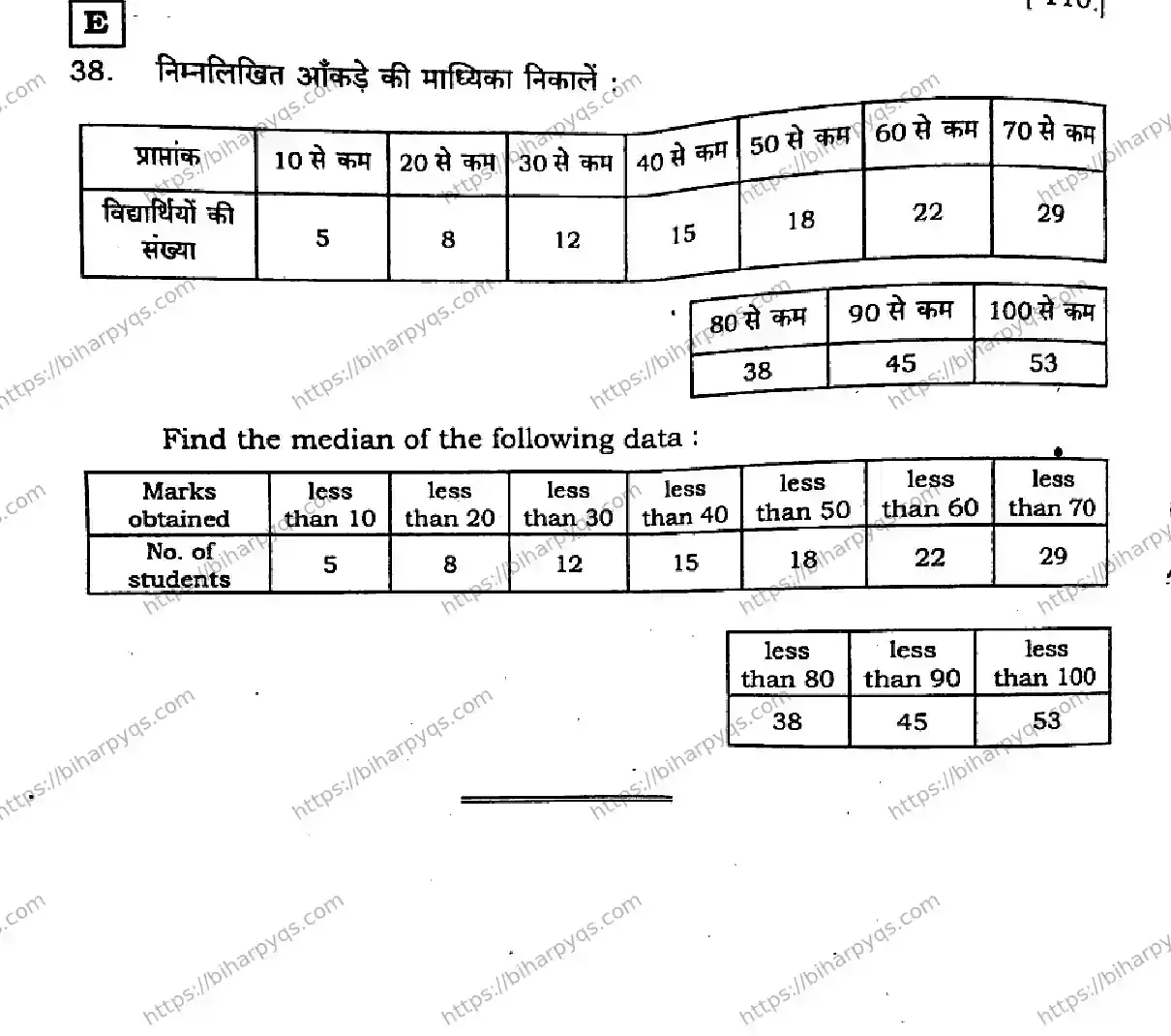 Bihar Board Class 10 2026 MATHEMATICS SET E Finals - Page 44
