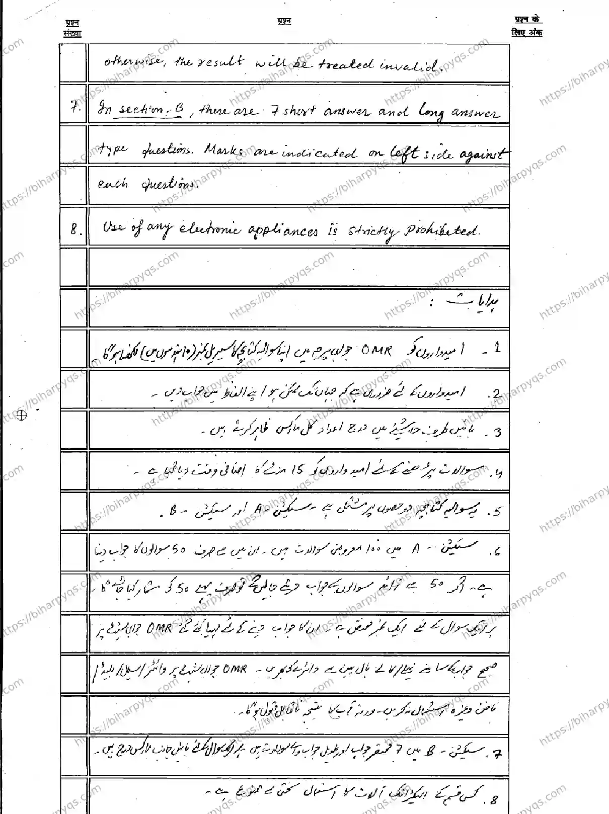 Bihar Board Class 10 2026 ARABIC SIL Model Papers - Page 2