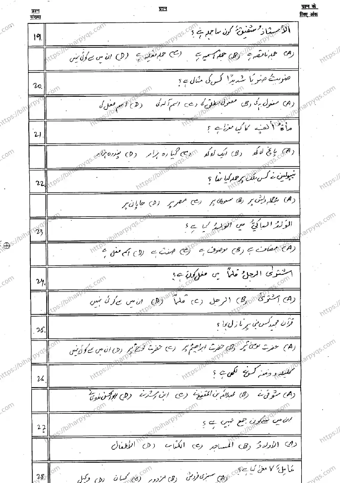 Bihar Board Class 10 2026 ARABIC SIL Model Papers - Page 5