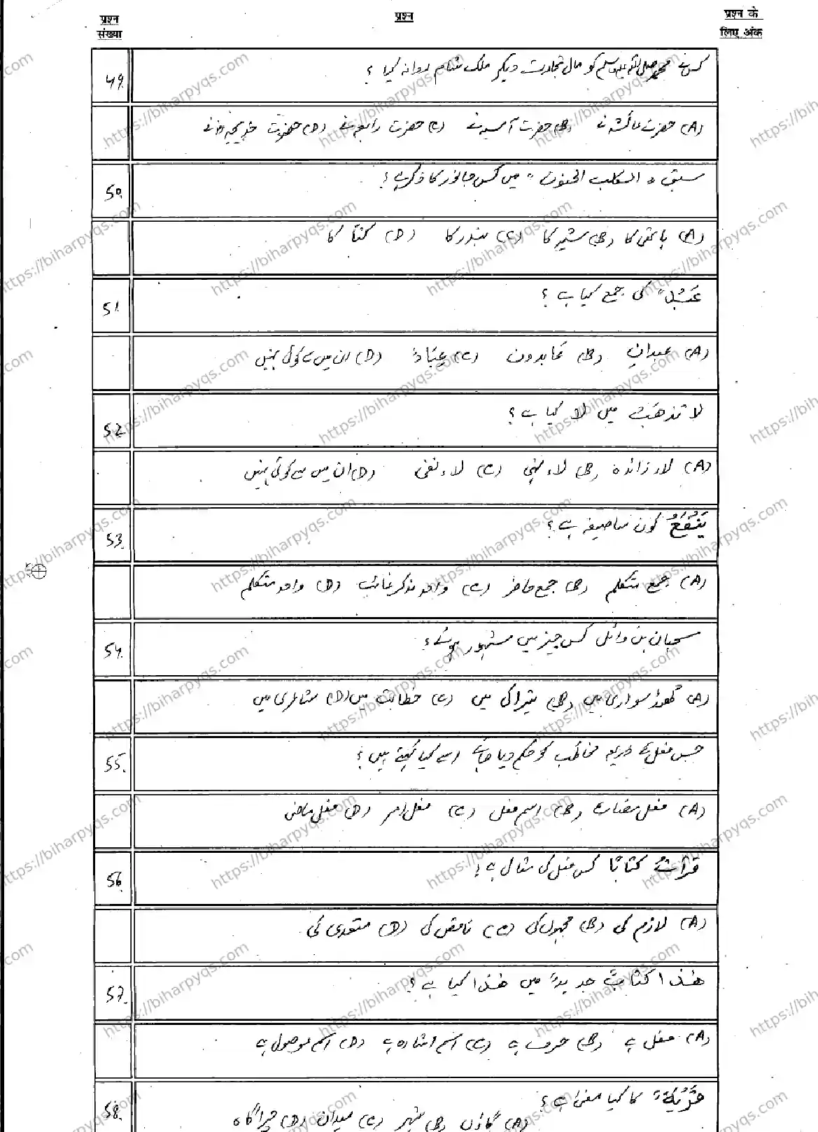Bihar Board Class 10 2026 ARABIC SIL Model Papers - Page 8