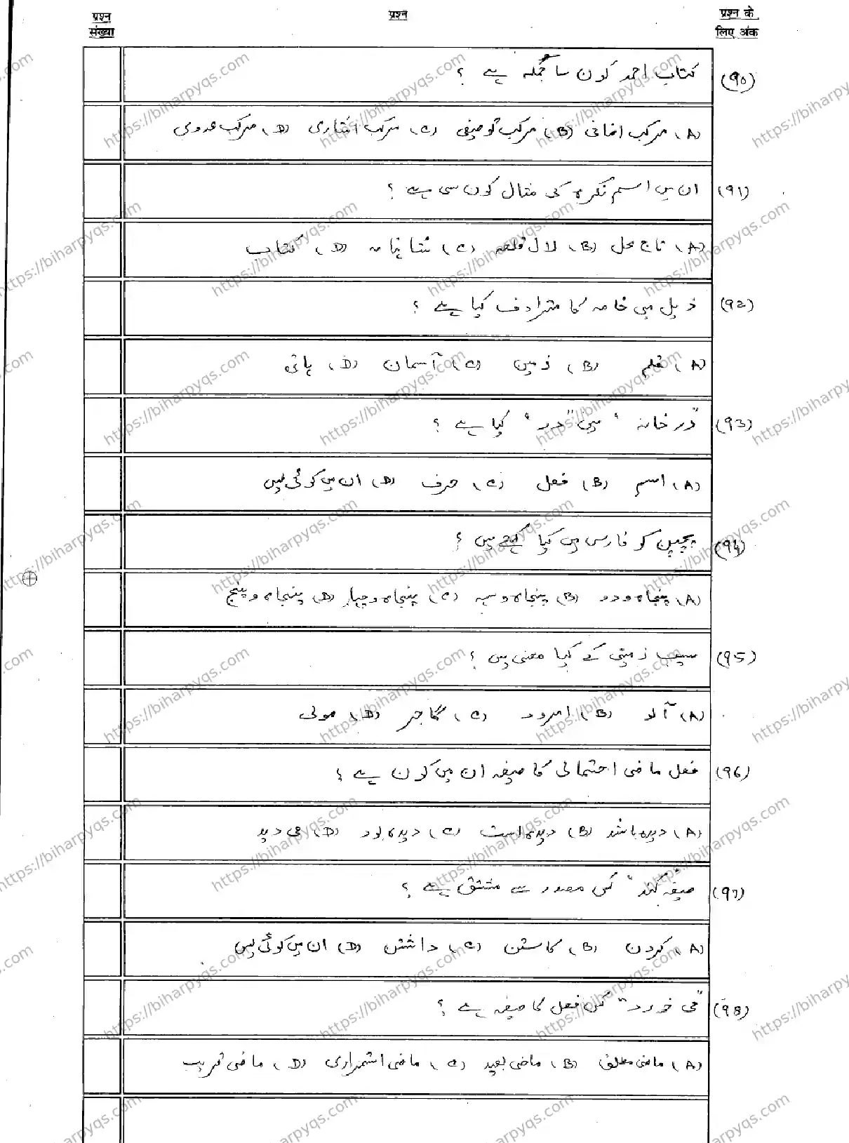 Bihar Board Class 10 2026 PERSIAN Model Papers - Page 13