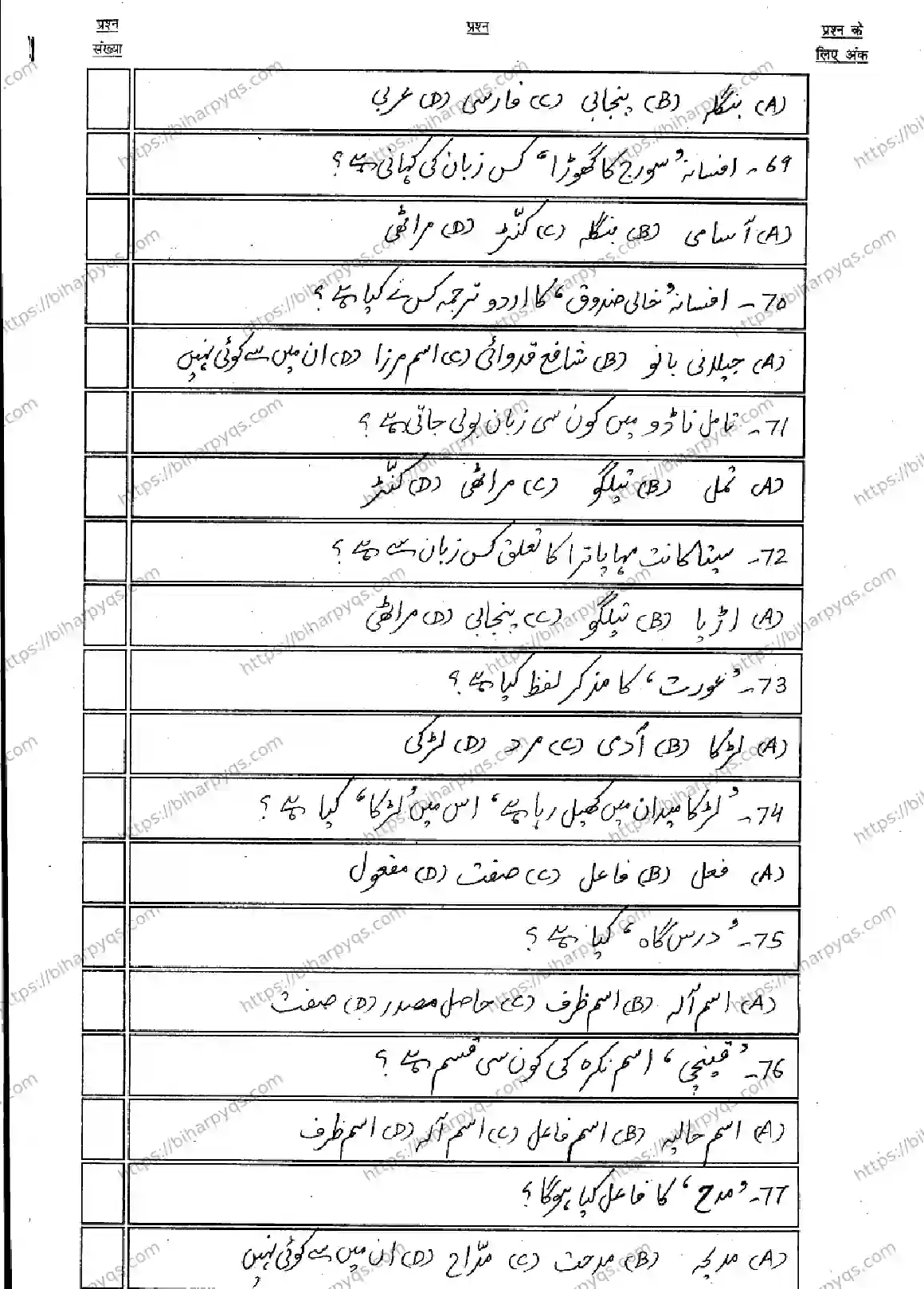Bihar Board Class 10 2026 URDU MT Model Papers - Page 12