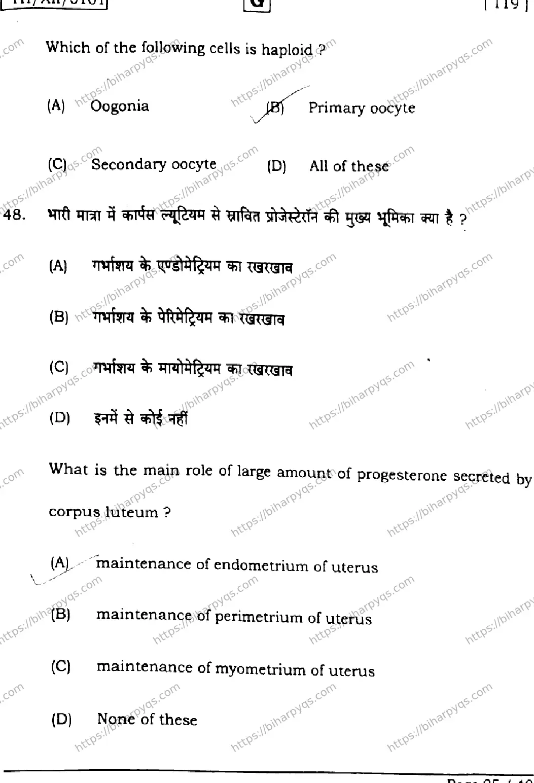 Bihar Board Class 12 2026 BIOLOGY SET G Question Bank - Page 25