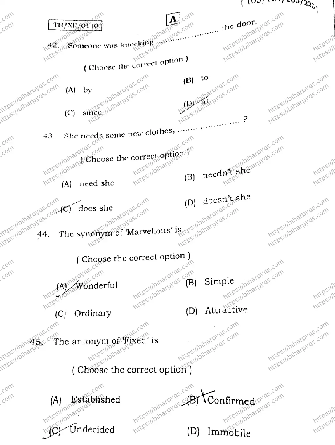 Bihar Board Class 2 2026 ENGLISH SET A-2 Question Bank - Page 13